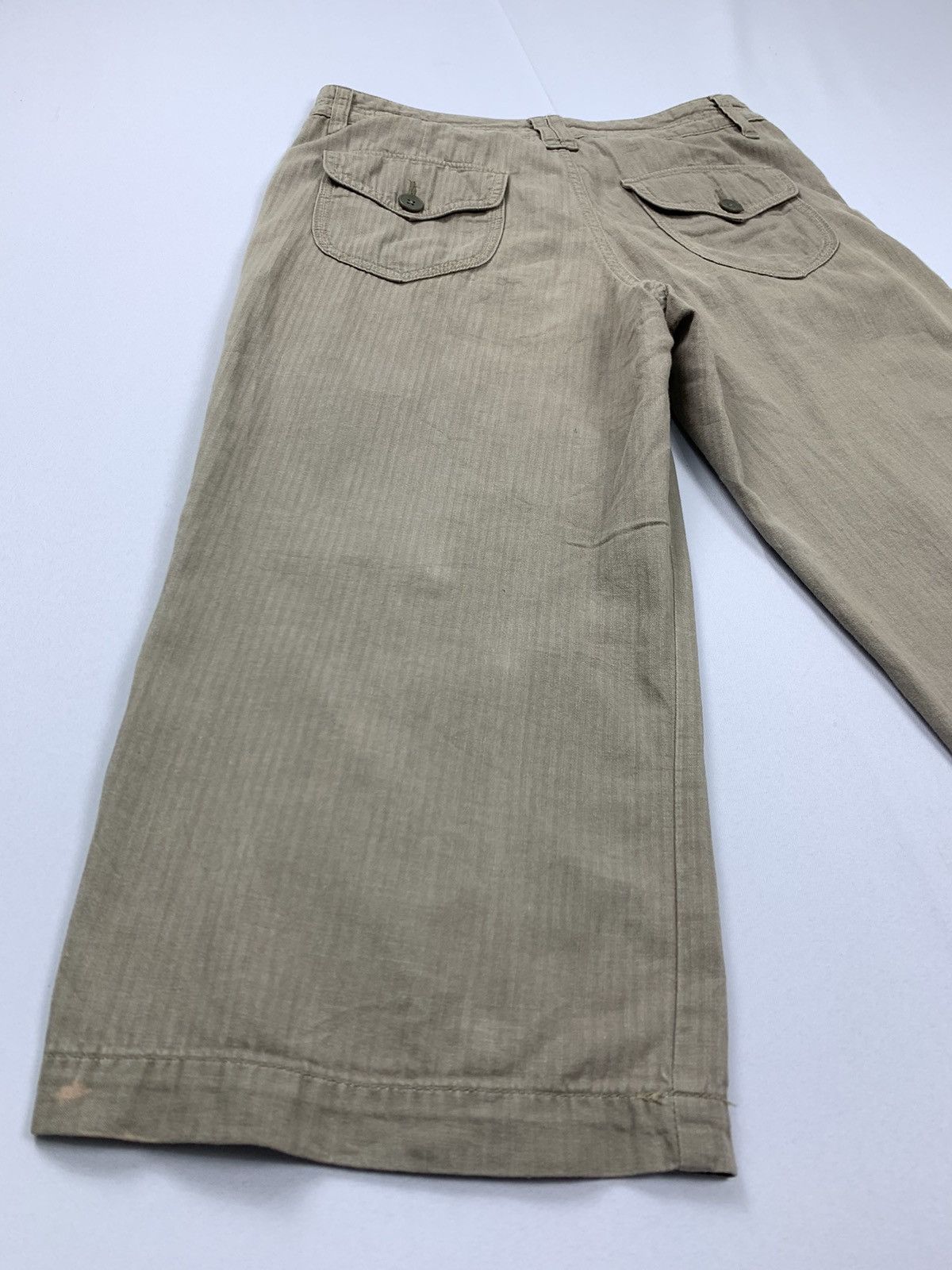 Japanese Brand MRS.JEANA Vintage Stripe Pattern Punk Style Fade Short Pant Size US 29 - 16 Thumbnail