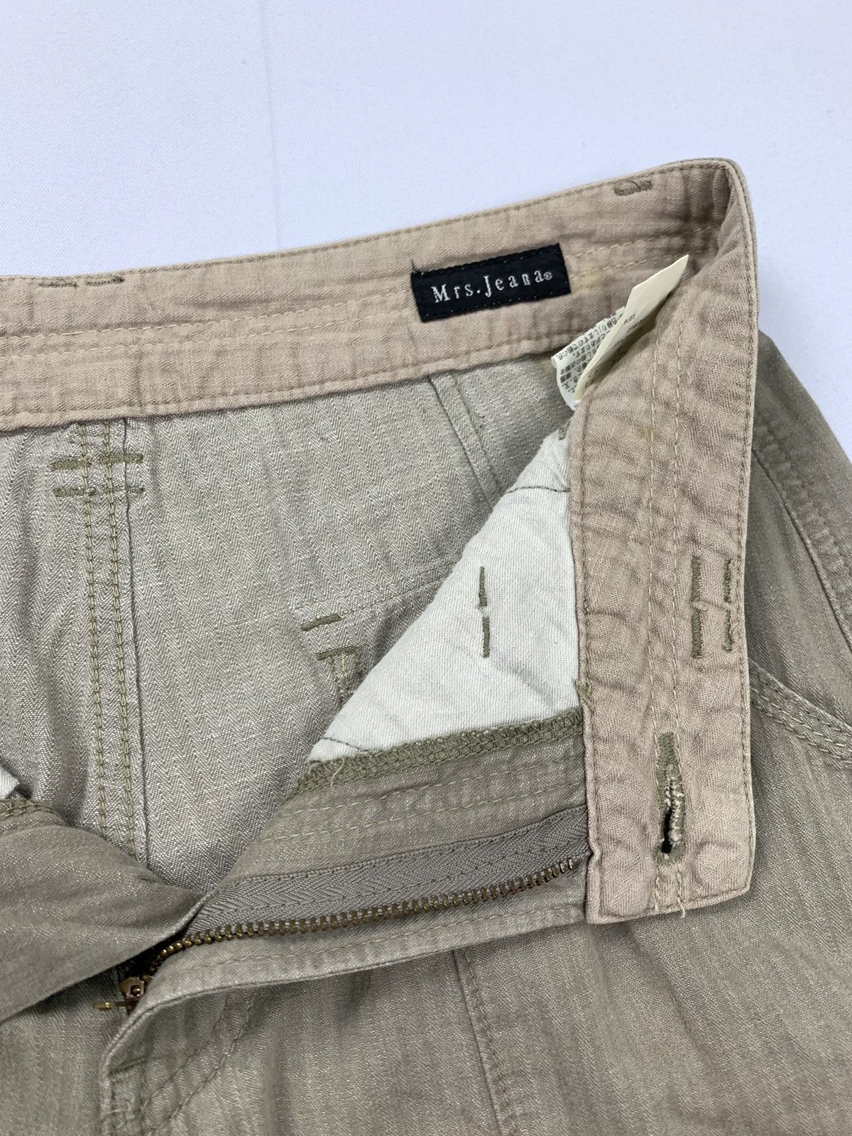 Japanese Brand MRS.JEANA Vintage Stripe Pattern Punk Style Fade Short Pant Size US 29 - 10 Thumbnail