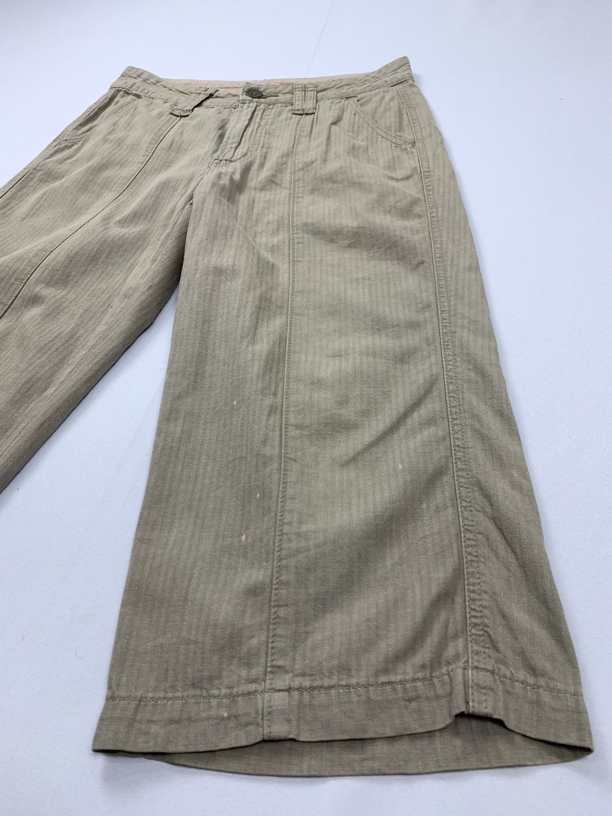 Japanese Brand MRS.JEANA Vintage Stripe Pattern Punk Style Fade Short Pant Size US 29 - 13 Thumbnail
