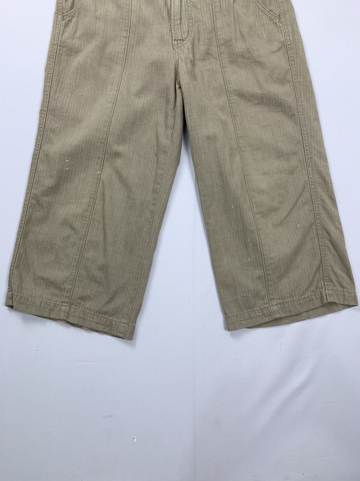Japanese Brand MRS.JEANA Vintage Stripe Pattern Punk Style Fade Short Pant Size US 29 - 5 Thumbnail