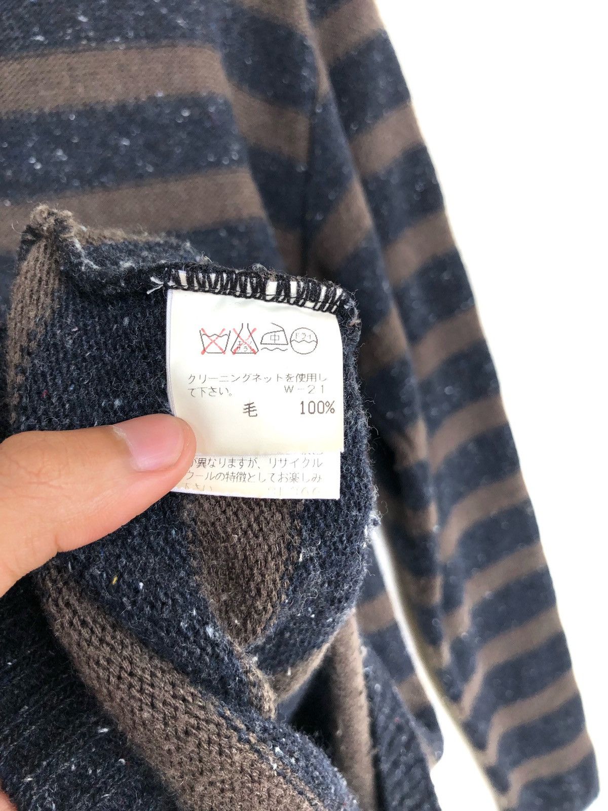 Final Home OG Final Home Reconstruct Yam Stripe Hand Knitted Size US S / EU 44-46 / 1 - 8 Thumbnail