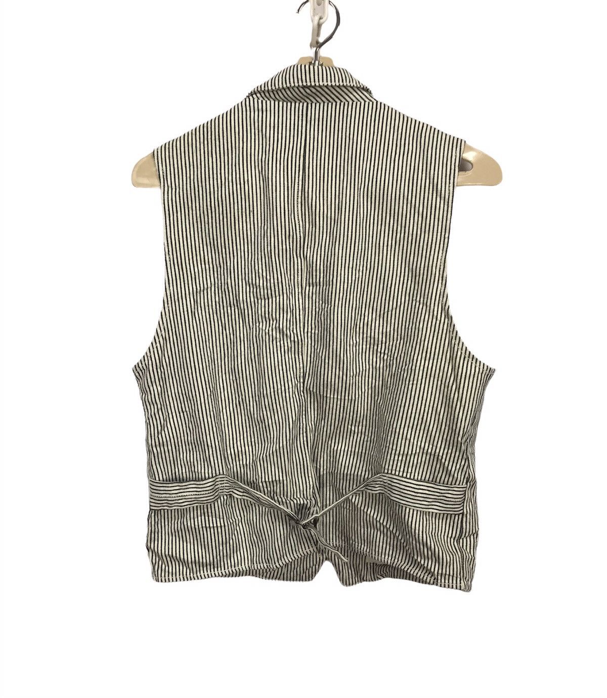 Japanese Brand × RAGEBLUE Rageblue stripe sleeveless button up Size US S / EU 44-46 / 1 - 2 Thumbnail
