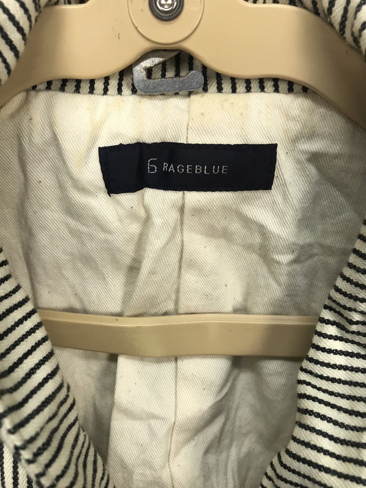 Japanese Brand × RAGEBLUE Rageblue stripe sleeveless button up Size US S / EU 44-46 / 1 - 4 Thumbnail