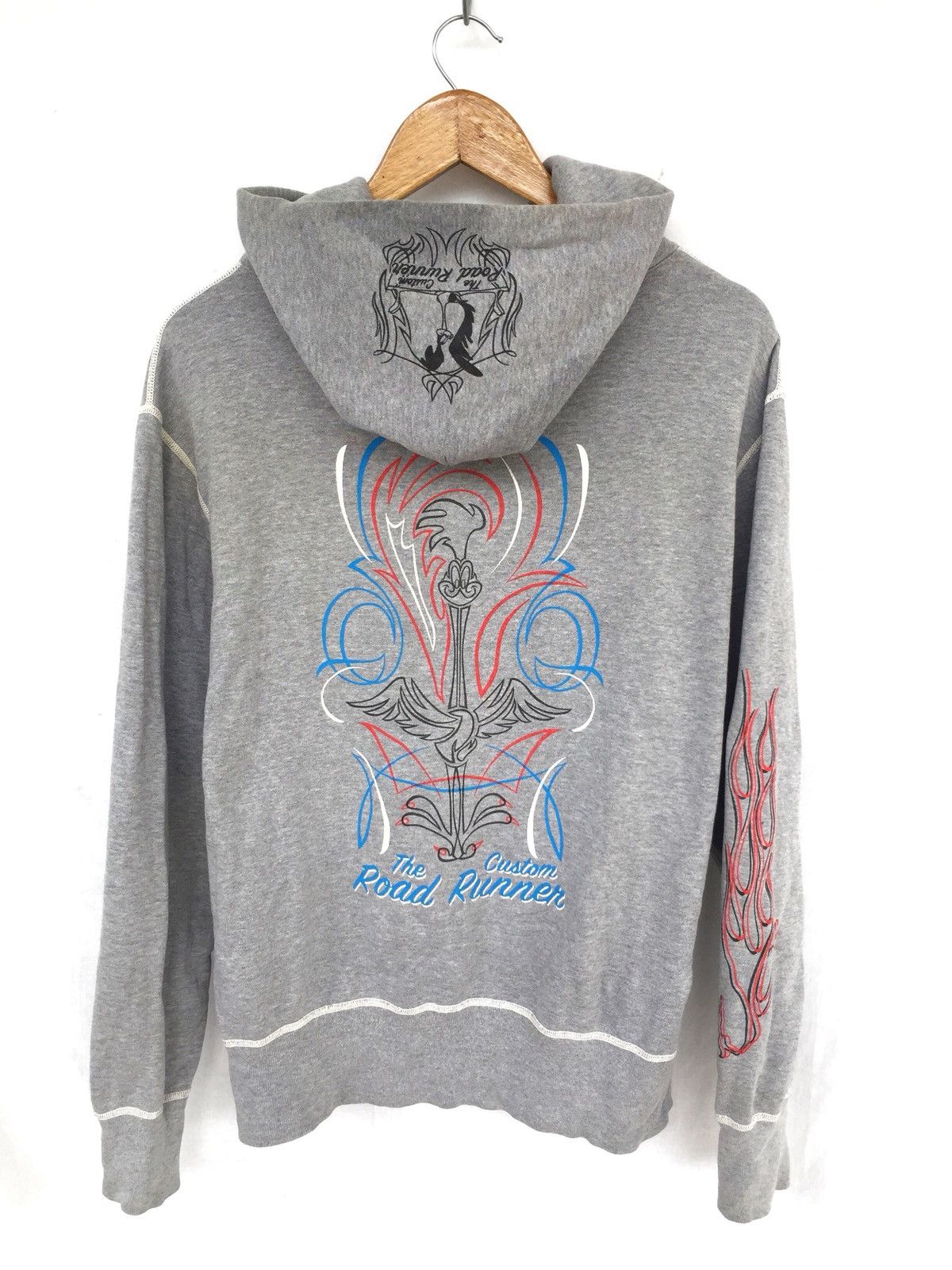 Sugar Cane RARE🔥Road Runner Mascot Grey Oversized Hoodie Size US L / EU 52-54 / 3 - 1 Thumbnail