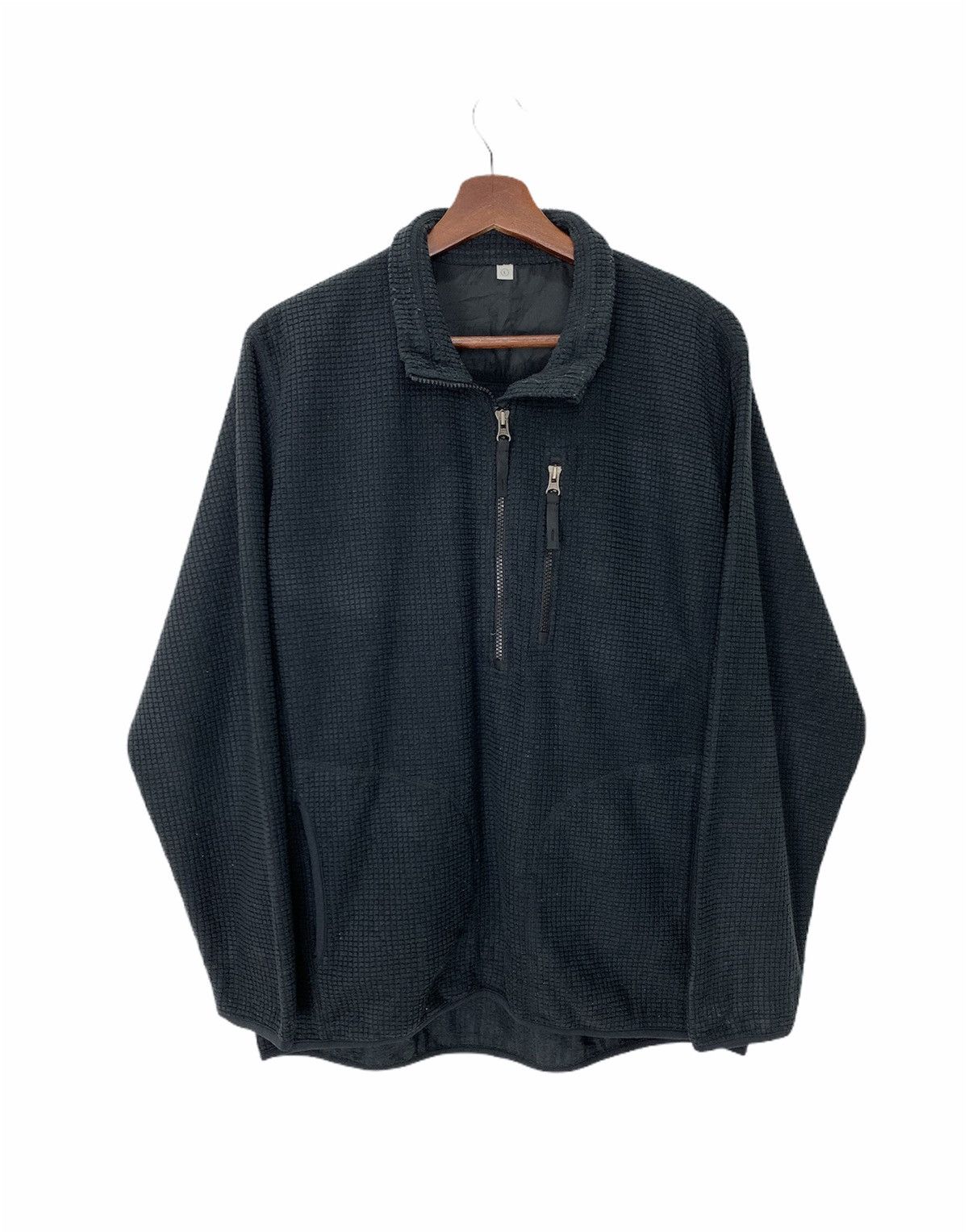 Japanese Brand × Uniqlo UNIQLO Brick Block Fleece Multipocket HalfZipper Sweatshirt Size US L / EU 52-54 / 3 - 2 Thumbnail