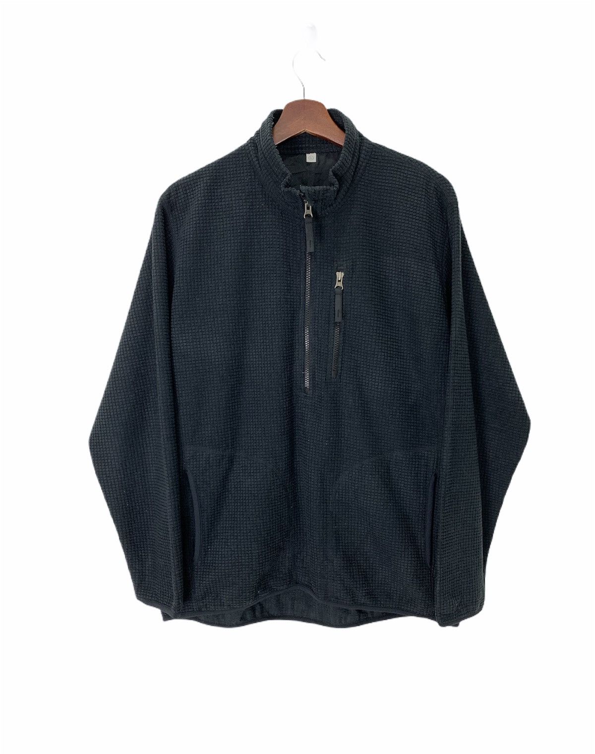 Japanese Brand × Uniqlo UNIQLO Brick Block Fleece Multipocket HalfZipper Sweatshirt Size US L / EU 52-54 / 3 - 1 Thumbnail