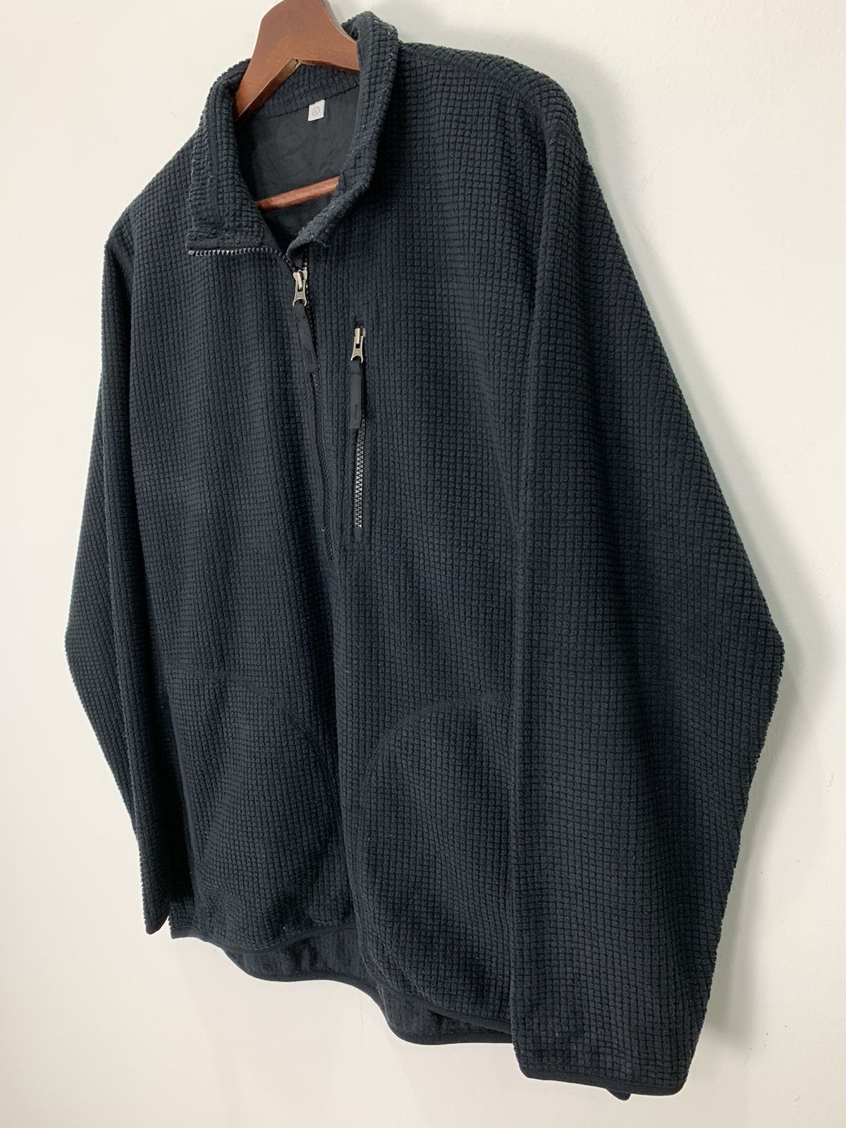 Japanese Brand × Uniqlo UNIQLO Brick Block Fleece Multipocket HalfZipper Sweatshirt Size US L / EU 52-54 / 3 - 7 Thumbnail