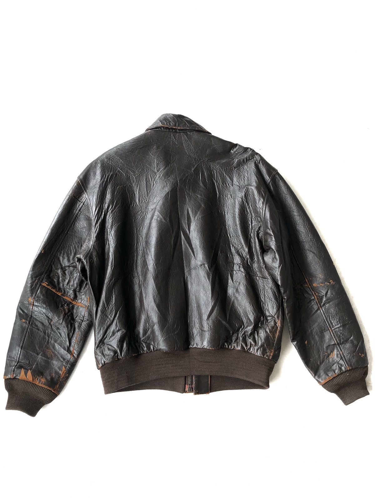 Avirex 1990s Avirex "The Star & Stripes Forever" A2 Leather Jacket Size US M / EU 48-50 / 2 - 3 Thumbnail