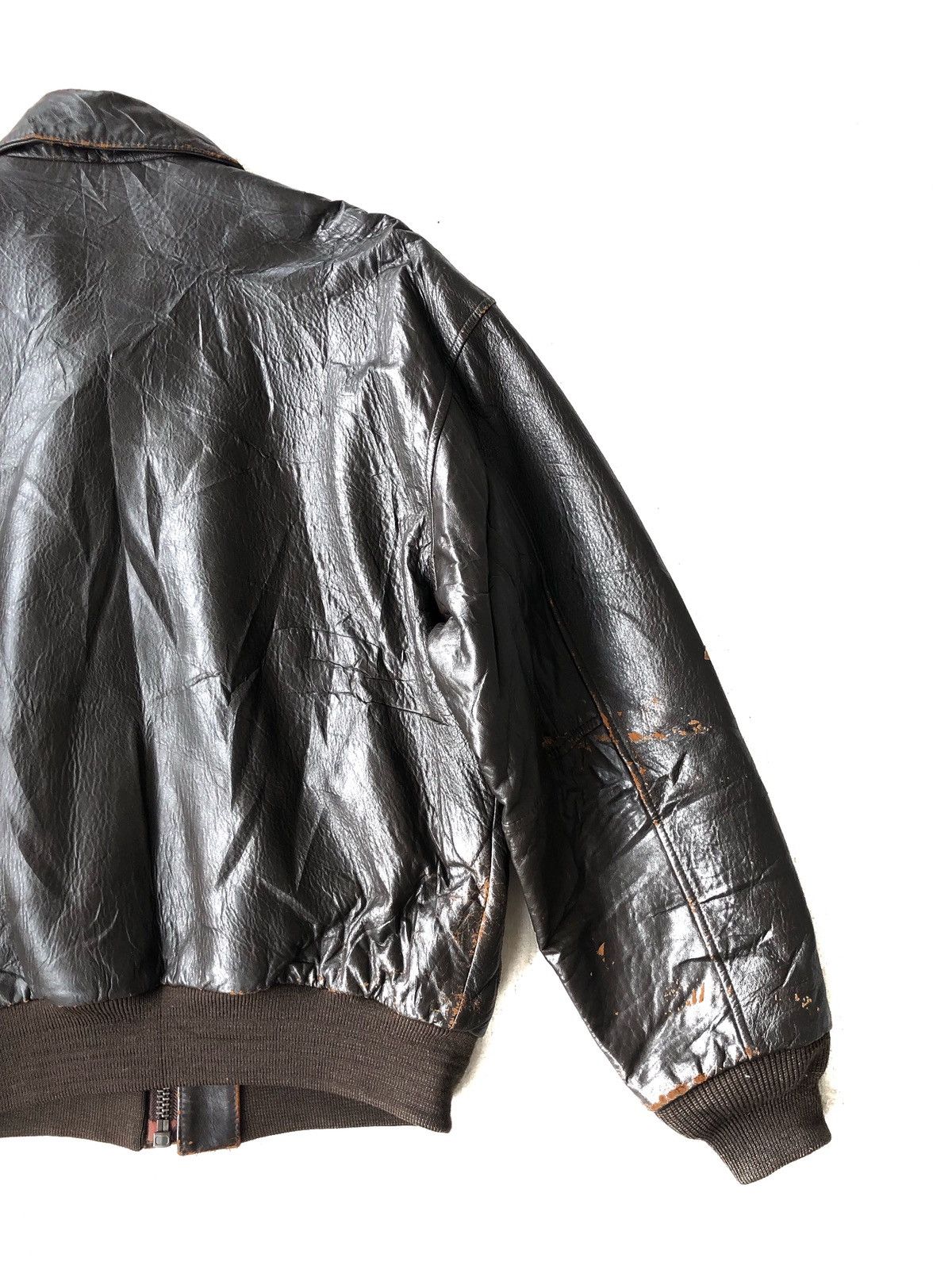 Avirex 1990s Avirex "The Star & Stripes Forever" A2 Leather Jacket Size US M / EU 48-50 / 2 - 9 Thumbnail