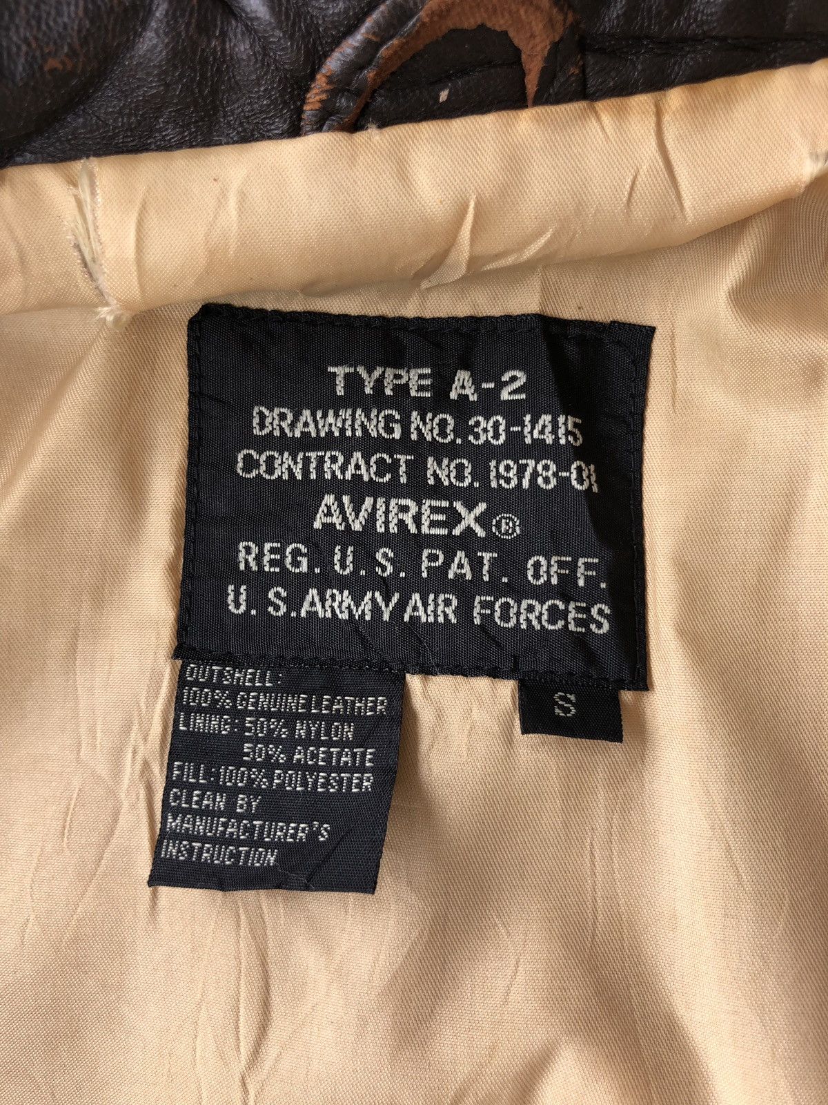 Avirex 1990s Avirex "The Star & Stripes Forever" A2 Leather Jacket Size US M / EU 48-50 / 2 - 11 Thumbnail