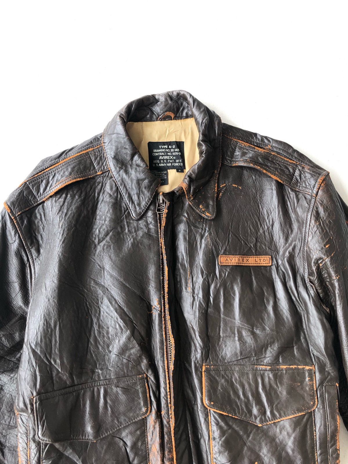 Avirex 1990s Avirex "The Star & Stripes Forever" A2 Leather Jacket Size US M / EU 48-50 / 2 - 8 Thumbnail