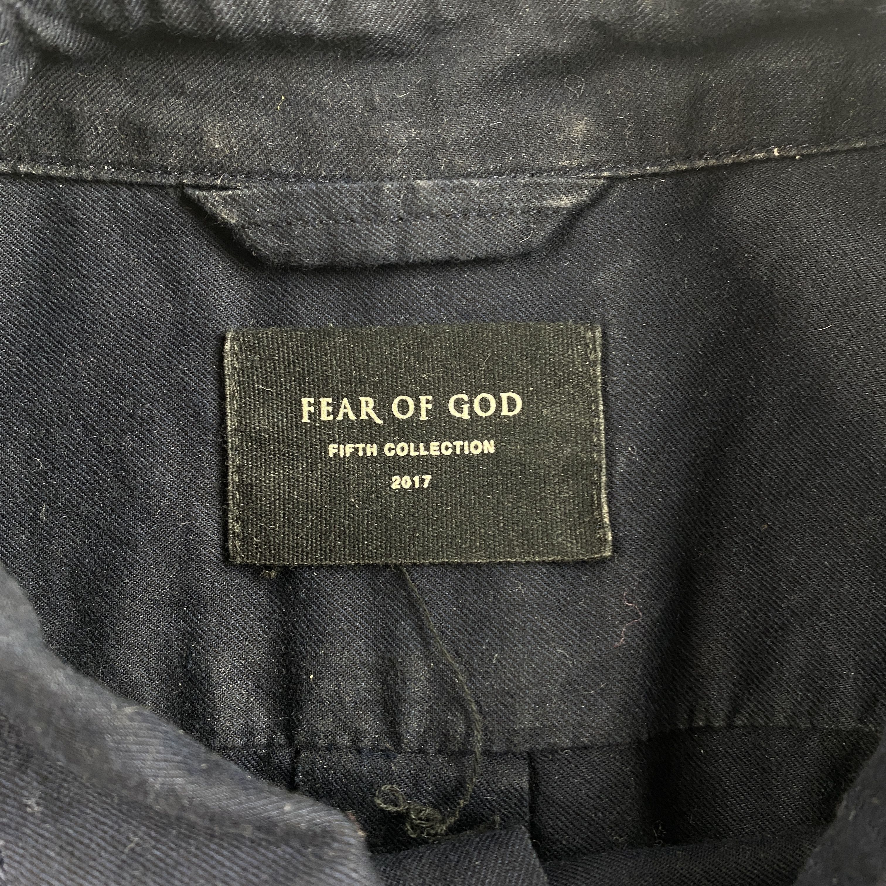 Fear of God Fear of God Fifth Collection Navy Shirt Size US L / EU 52-54 / 3 - 4 Thumbnail