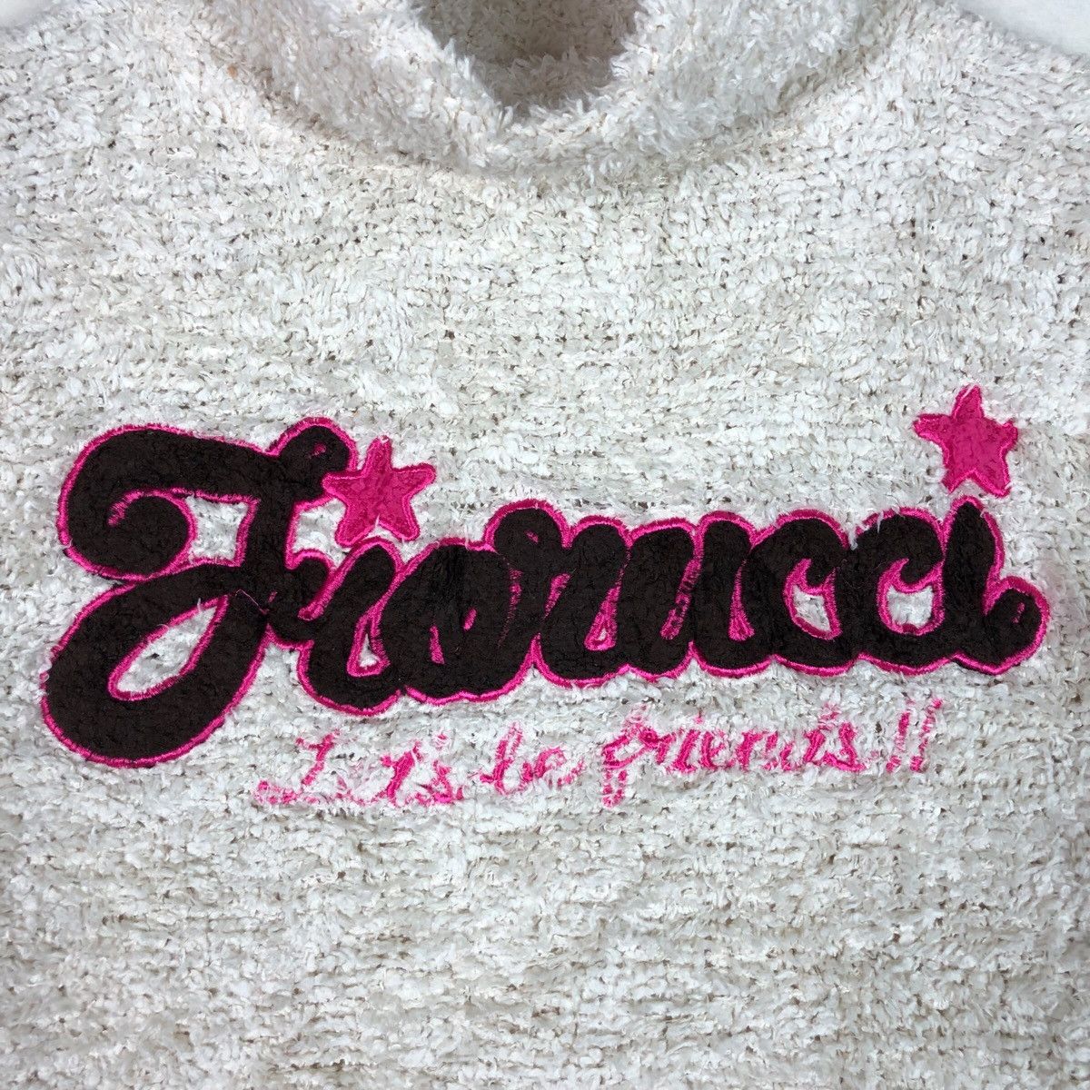 Fiorucci Fiorucci Knitted Spellout Mohair Sweater Size S / US 4 / IT 40 - 3 Thumbnail