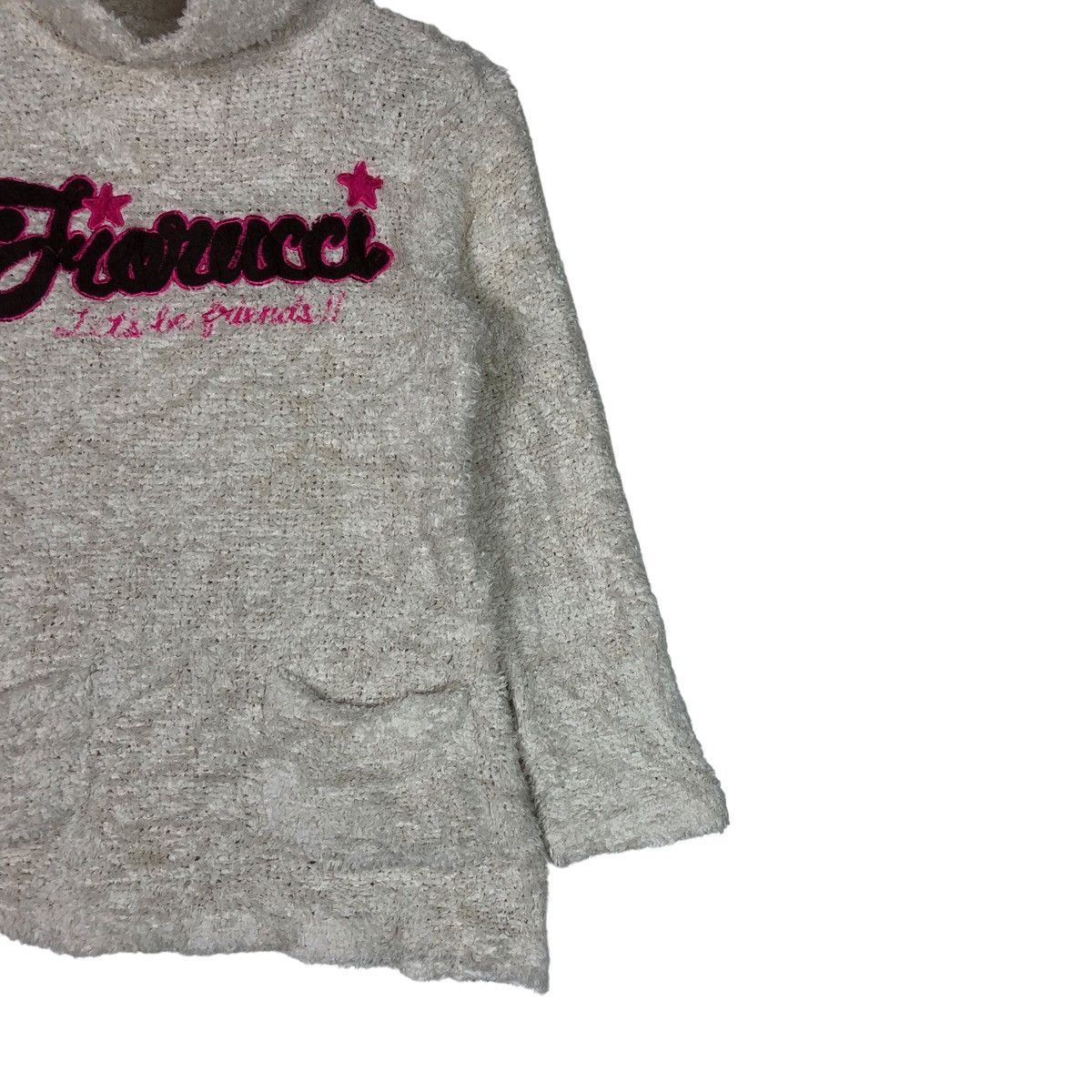 Fiorucci Fiorucci Knitted Spellout Mohair Sweater Size S / US 4 / IT 40 - 4 Thumbnail