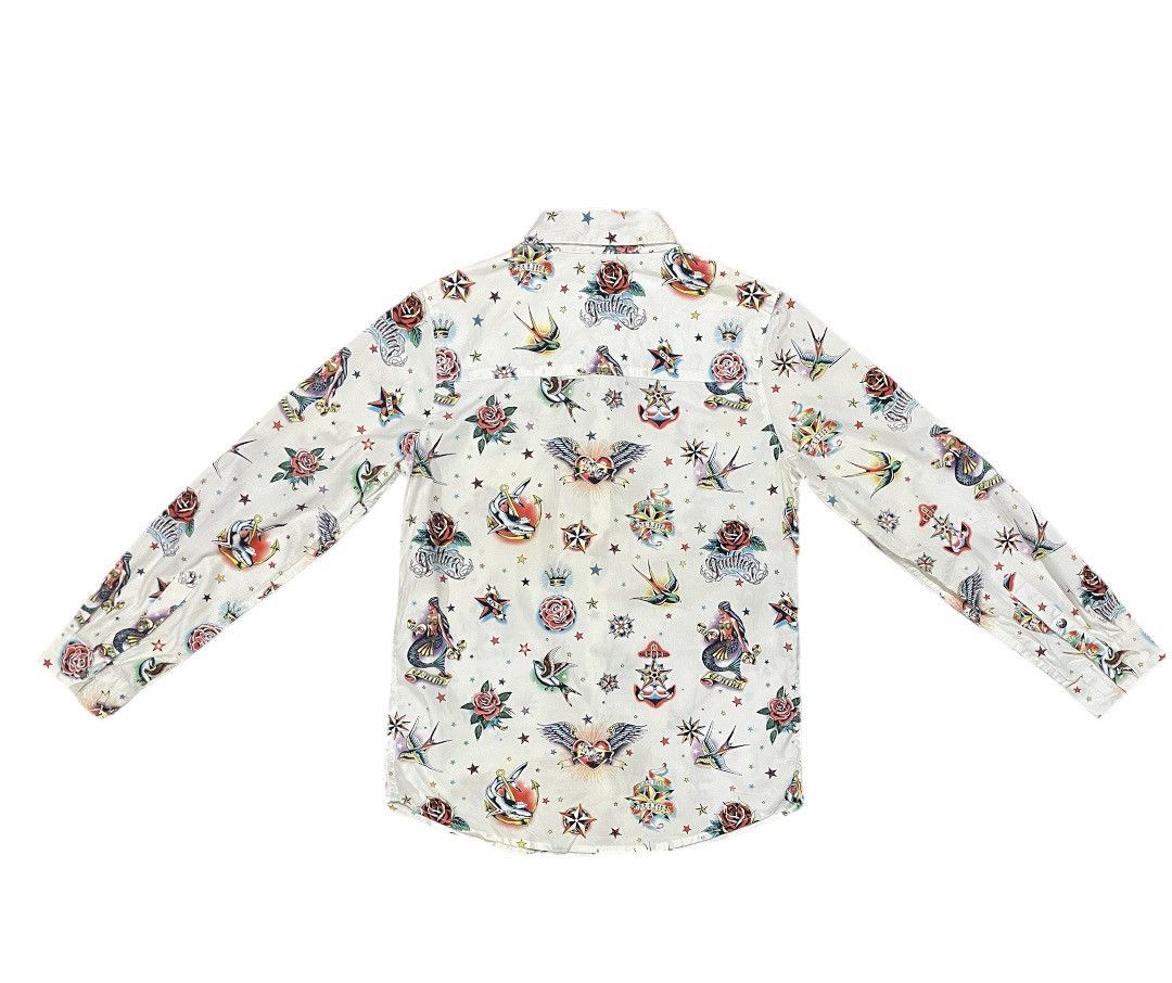 Jean Paul Gaultier Jean Paul Gaultier All Over Print Snap Button Junior Shirts Size US XXS / EU 40 - 6 Thumbnail
