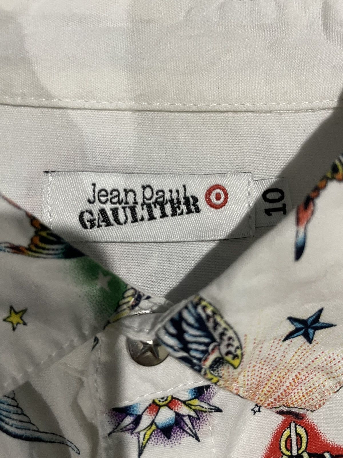Jean Paul Gaultier Jean Paul Gaultier All Over Print Snap Button Junior Shirts Size US XXS / EU 40 - 18 Thumbnail