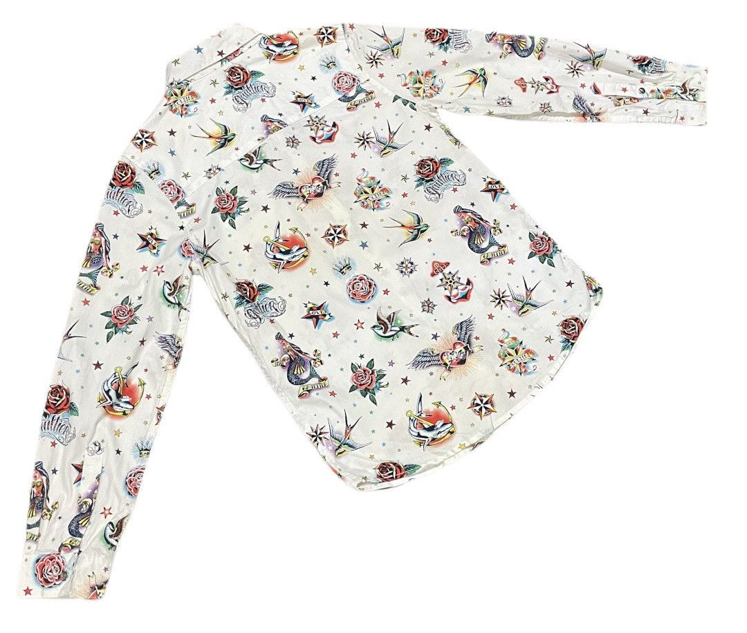 Jean Paul Gaultier Jean Paul Gaultier All Over Print Snap Button Junior Shirts Size US XXS / EU 40 - 8 Thumbnail