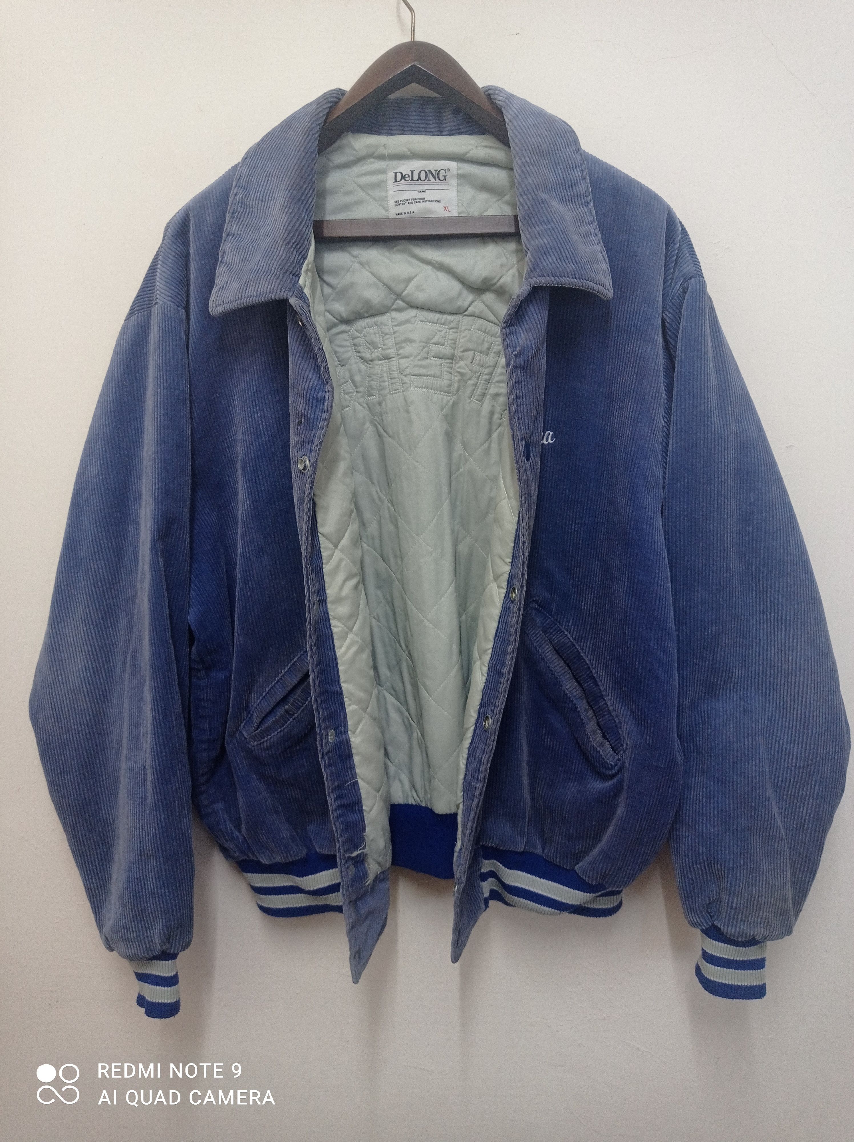 Delong Vintage DeLong Jefferson corduroy varsity jacket Size US XL / EU 56 / 4 - 3 Thumbnail