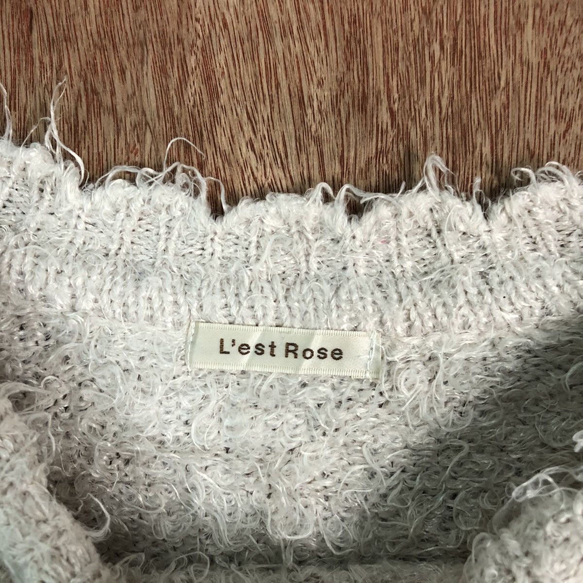 Homespun Knitwear × Japanese Brand × Vintage Lest Rose Brown Shag Shaggy Fur Mohair Knitwear #6542 Size S / US 4 / IT 40 - 10 Thumbnail