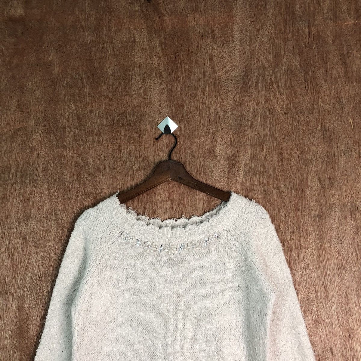 Homespun Knitwear × Japanese Brand × Vintage Lest Rose Brown Shag Shaggy Fur Mohair Knitwear #6542 Size S / US 4 / IT 40 - 2 Thumbnail
