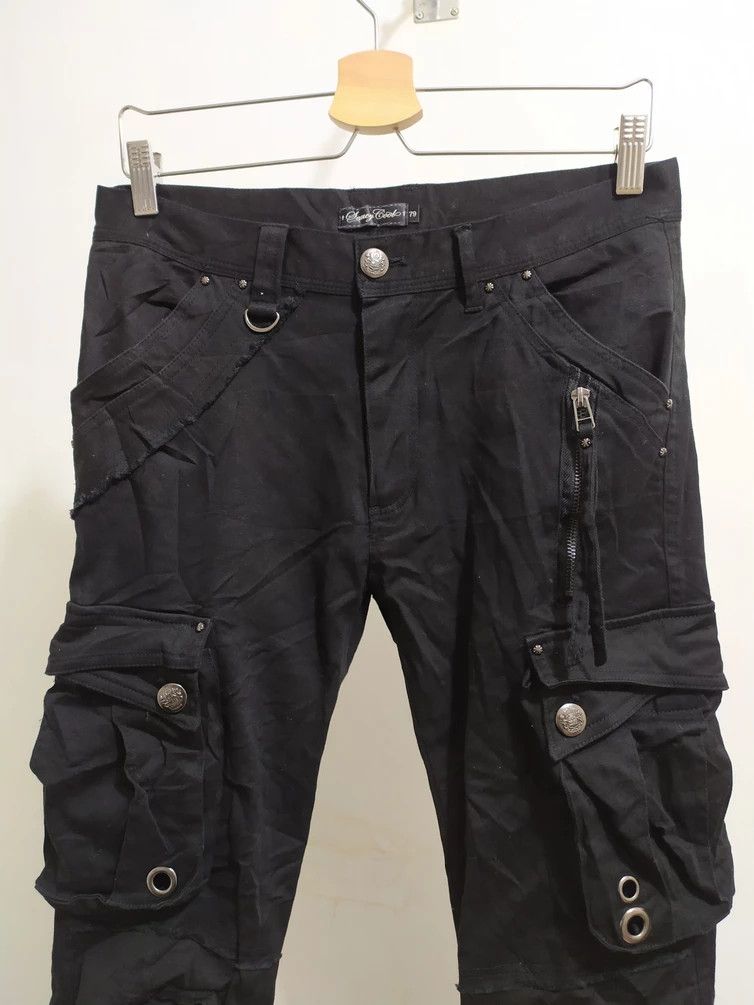 Japanese Brand 🔥Japanese Brand Saucy Cool Black Cargo Multipocket Pants Size US 30 / EU 46 - 2 Thumbnail