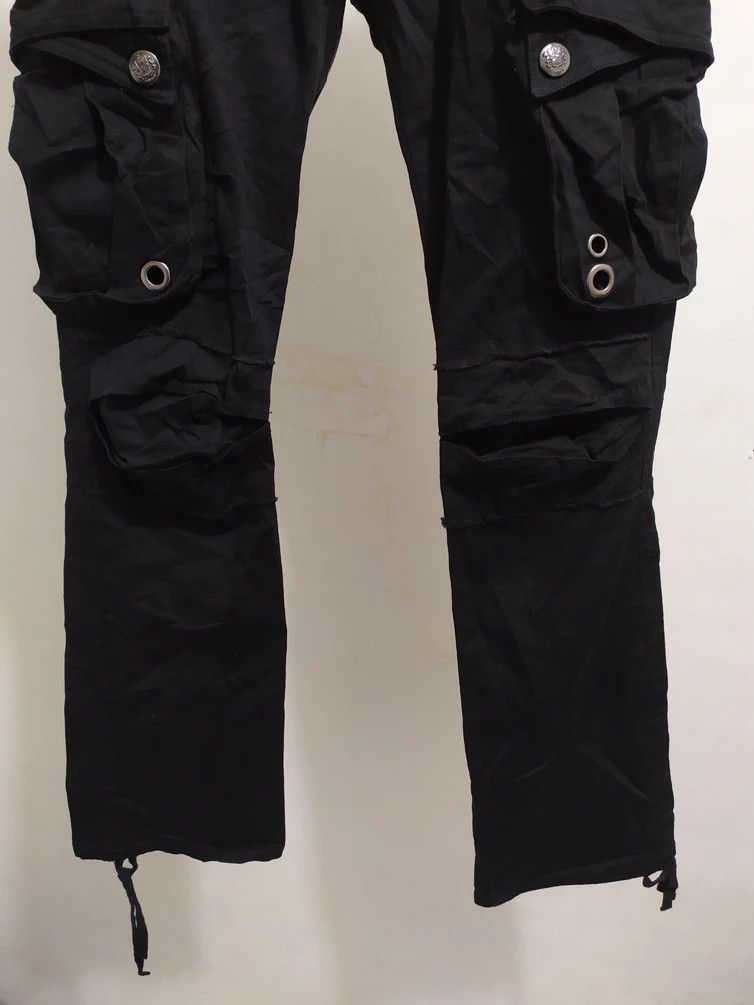 Japanese Brand 🔥Japanese Brand Saucy Cool Black Cargo Multipocket Pants Size US 30 / EU 46 - 3 Thumbnail