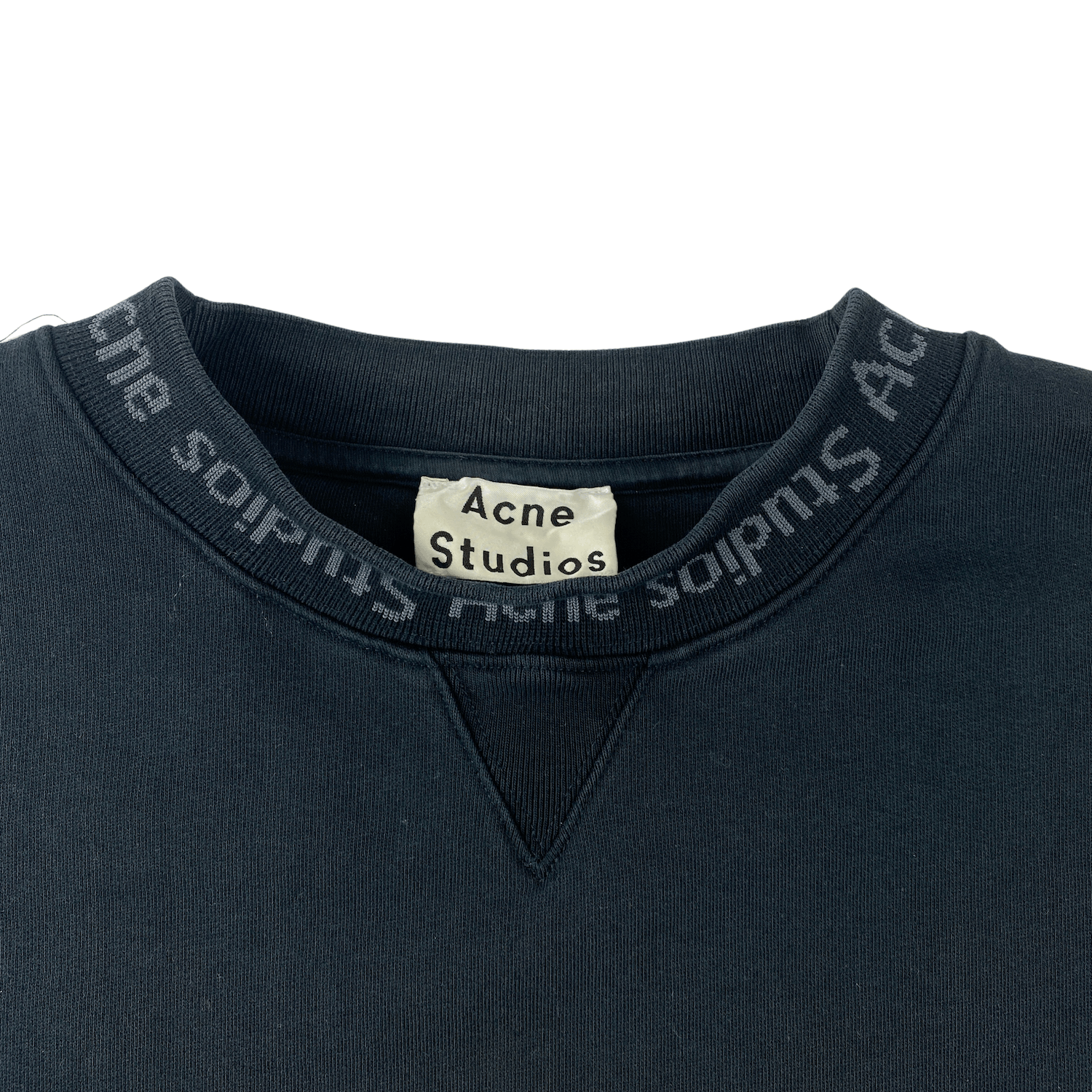 Acne Studios Acne Studios SS18 Flogho Neck Logo Sweater Size US L / EU 52-54 / 3 - 3 Thumbnail