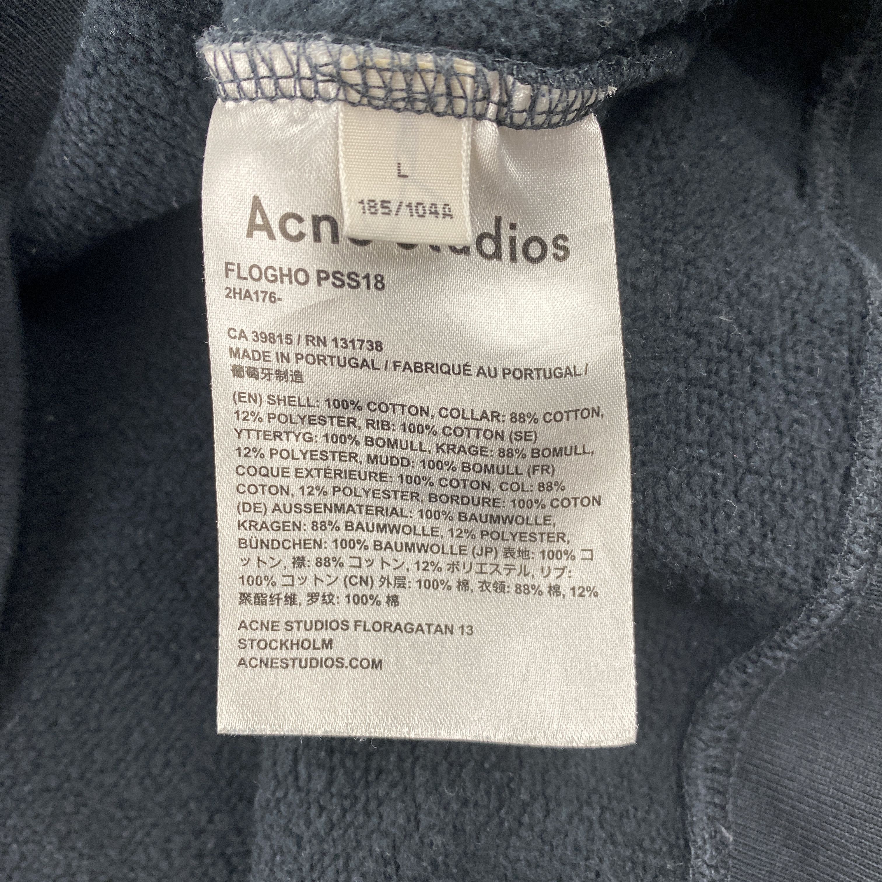 Acne Studios Acne Studios SS18 Flogho Neck Logo Sweater Size US L / EU 52-54 / 3 - 4 Thumbnail