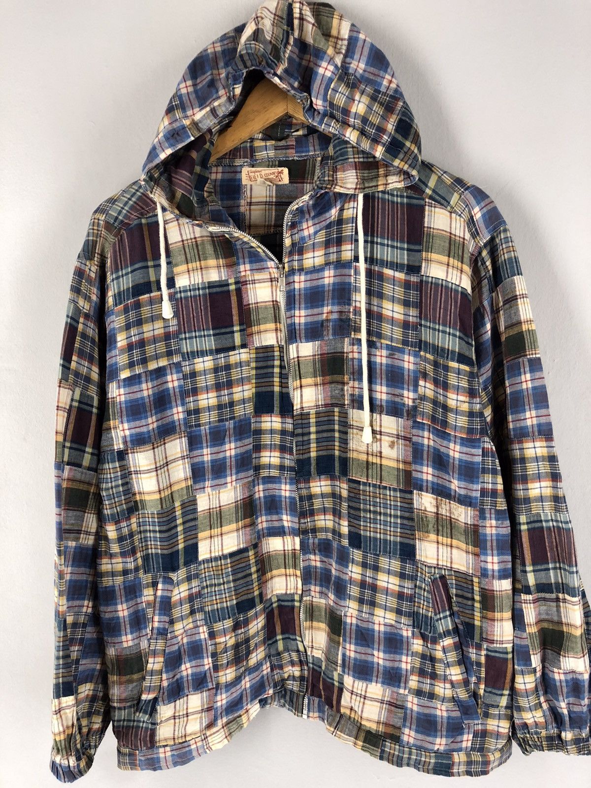 Designer 🔥RARE VINTAGE INDIGO FIELD COUNTRY PATCHWORK KAPITAL JACKE Size US M / EU 48-50 / 2 - 6 Thumbnail