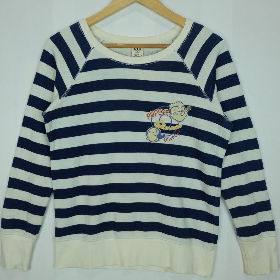 Cartoon Network UNIQLO x POPEYE Striped Sweatshirts Size M / US 6-8 / IT 42-44 - 2 Thumbnail