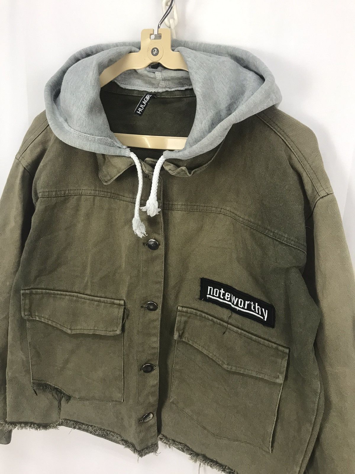 Other Hulagirl button up croptop hoodie jacket Size M / US 6-8 / IT 42-44 - 3 Thumbnail