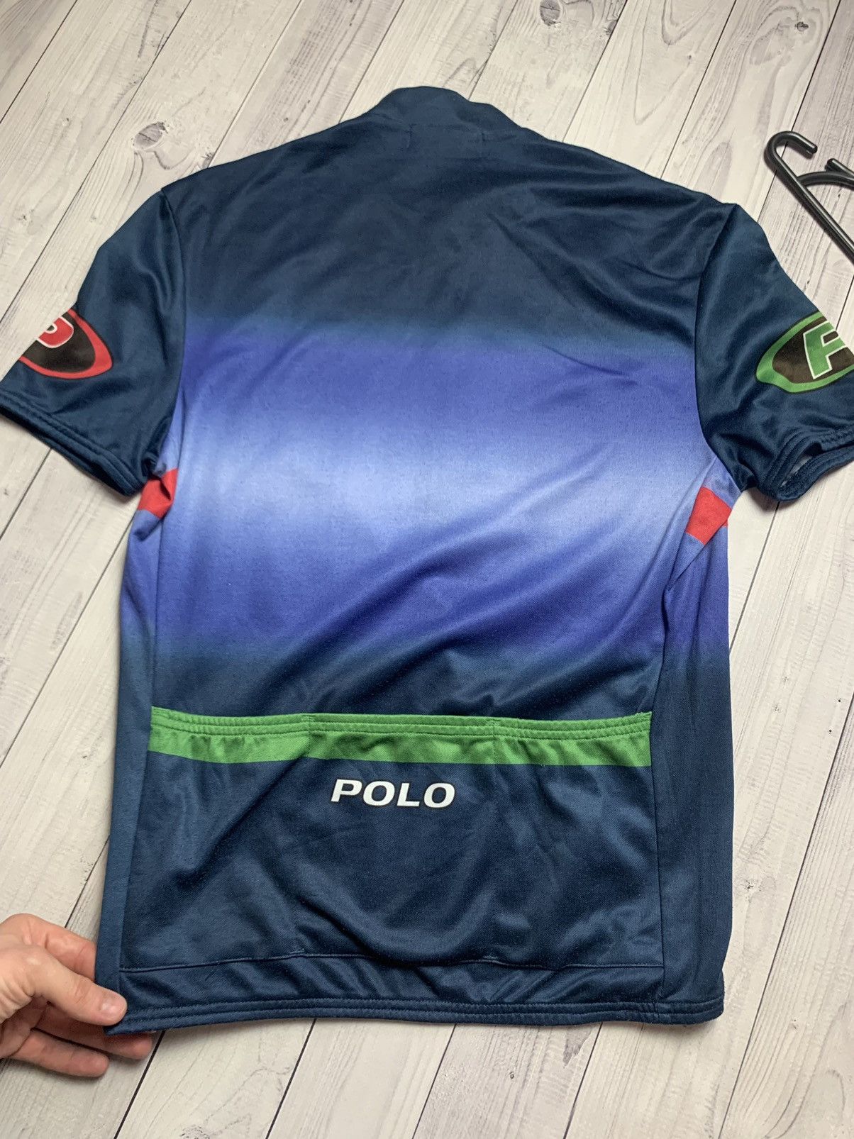 Polo Ralph Lauren × Vintage Vintage cycling jersey Polo Sport Pepsi size M rare Size US M / EU 48-50 / 2 - 6 Thumbnail