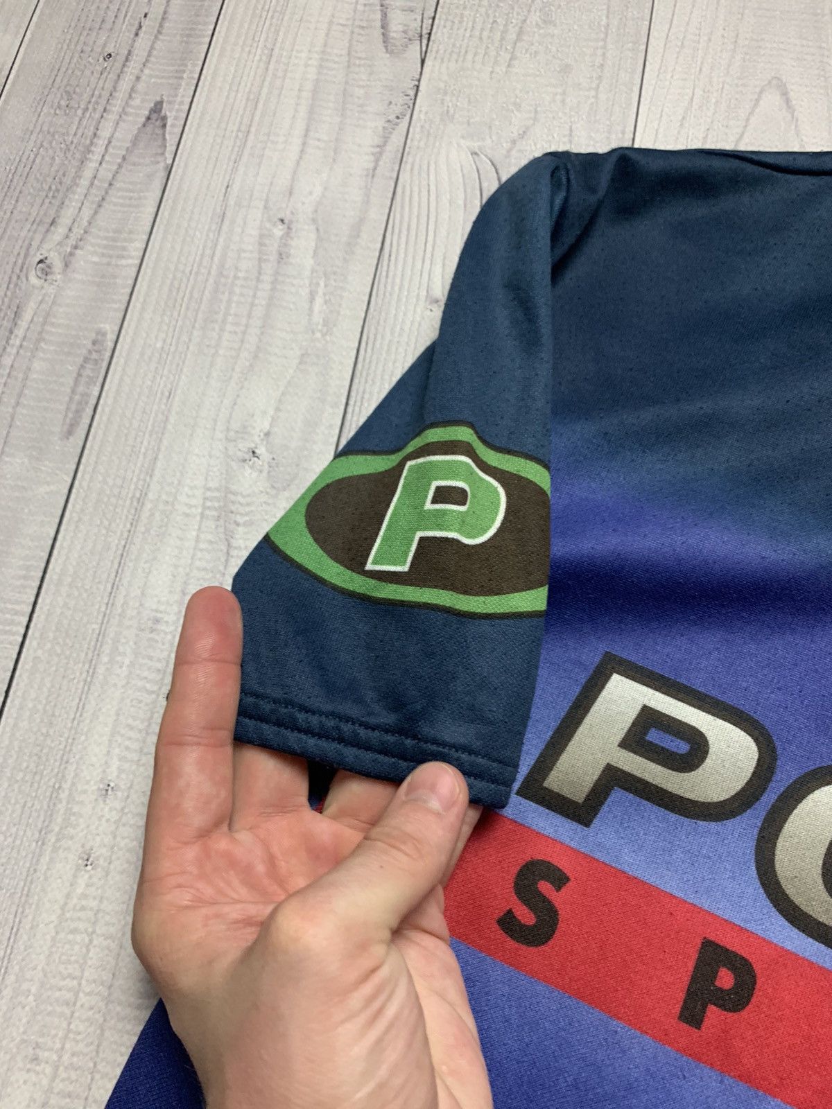 Polo Ralph Lauren × Vintage Vintage cycling jersey Polo Sport Pepsi size M rare Size US M / EU 48-50 / 2 - 3 Thumbnail