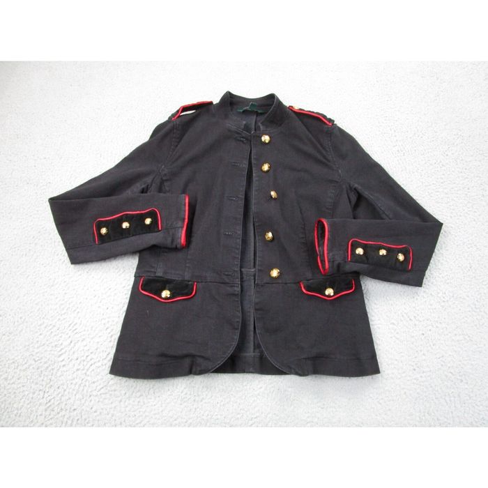Ralph Lauren Ralph Lauren Military Jacket Womens size 8 Black Denim