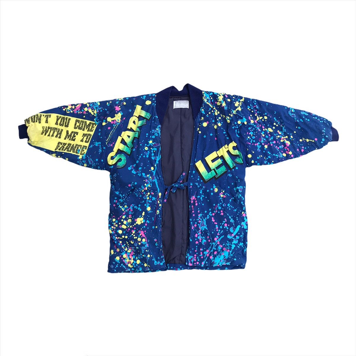 Japanese Brand Japanese Hanten Kimono Quilted All Over Print Jacket Size US M / EU 48-50 / 2 - 2 Thumbnail