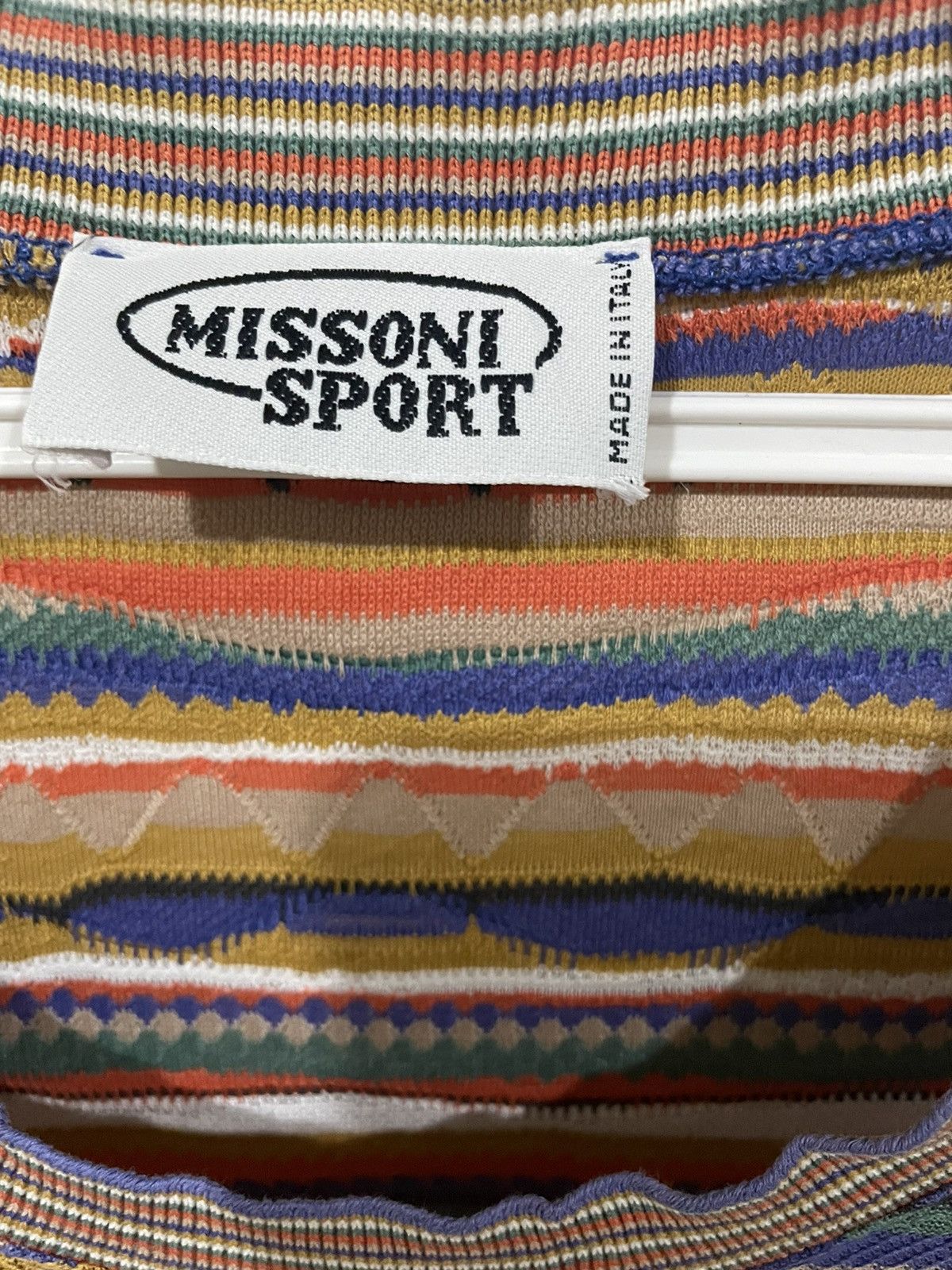 Missoni Vintage 80s Missoni Single Stitch Defect Tee Size US S / EU 44-46 / 1 - 6 Thumbnail