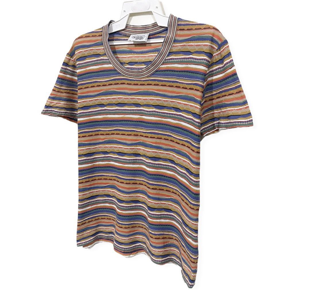 Missoni Vintage 80s Missoni Single Stitch Defect Tee Size US S / EU 44-46 / 1 - 2 Thumbnail