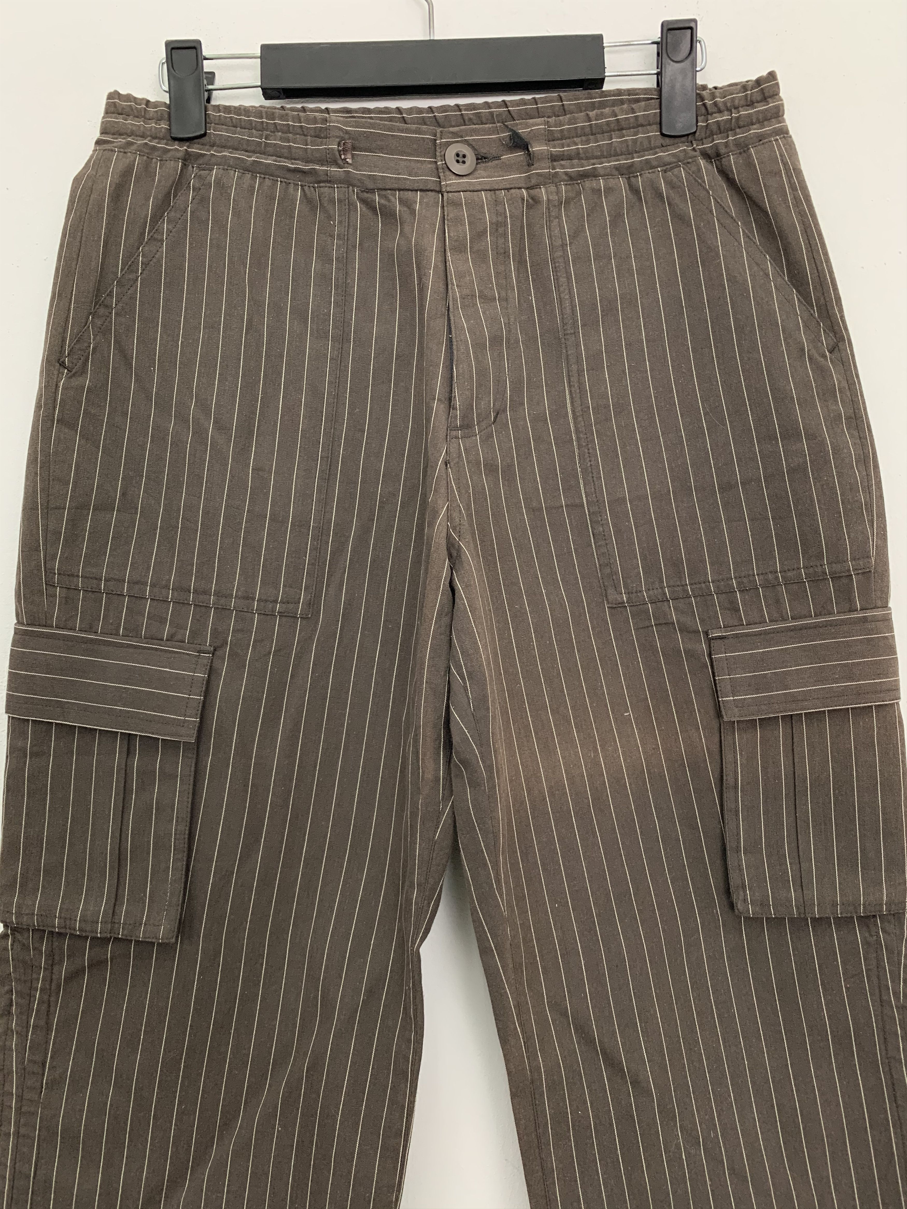 Japanese Brand Japan Over The stripe tactical cargo multipocket Drawstring Size US 26 / EU 42 - 2 Thumbnail