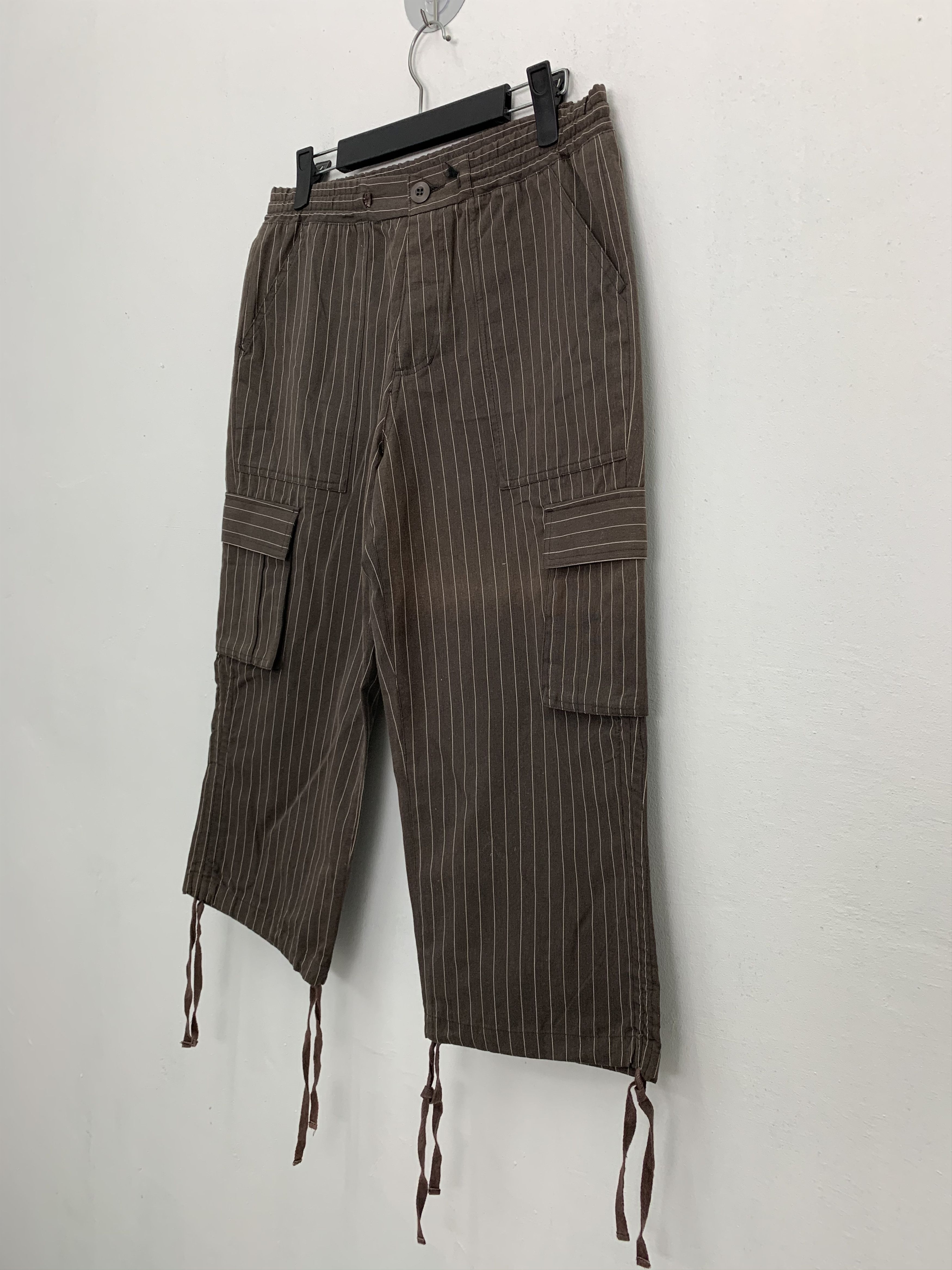Japanese Brand Japan Over The stripe tactical cargo multipocket Drawstring Size US 26 / EU 42 - 8 Thumbnail