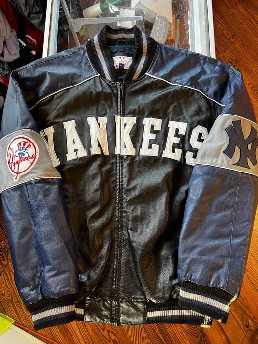 Vintage Vintage Yankees Leather Jacket Grailed