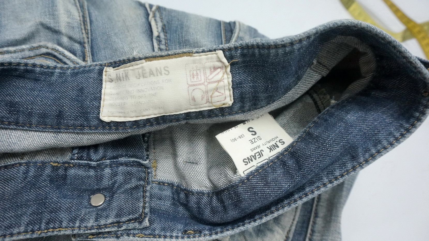 Japanese Brand Vintage Japan S.NIK Light Wash Worn Out 3D Cargo Jeans Size US 30 / EU 46 - 9 Thumbnail