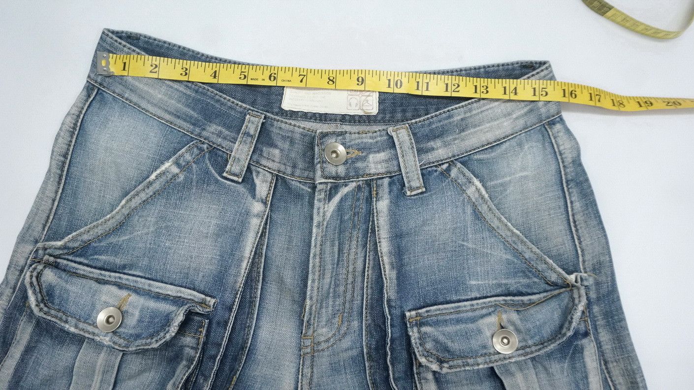 Japanese Brand Vintage Japan S.NIK Light Wash Worn Out 3D Cargo Jeans Size US 30 / EU 46 - 10 Thumbnail