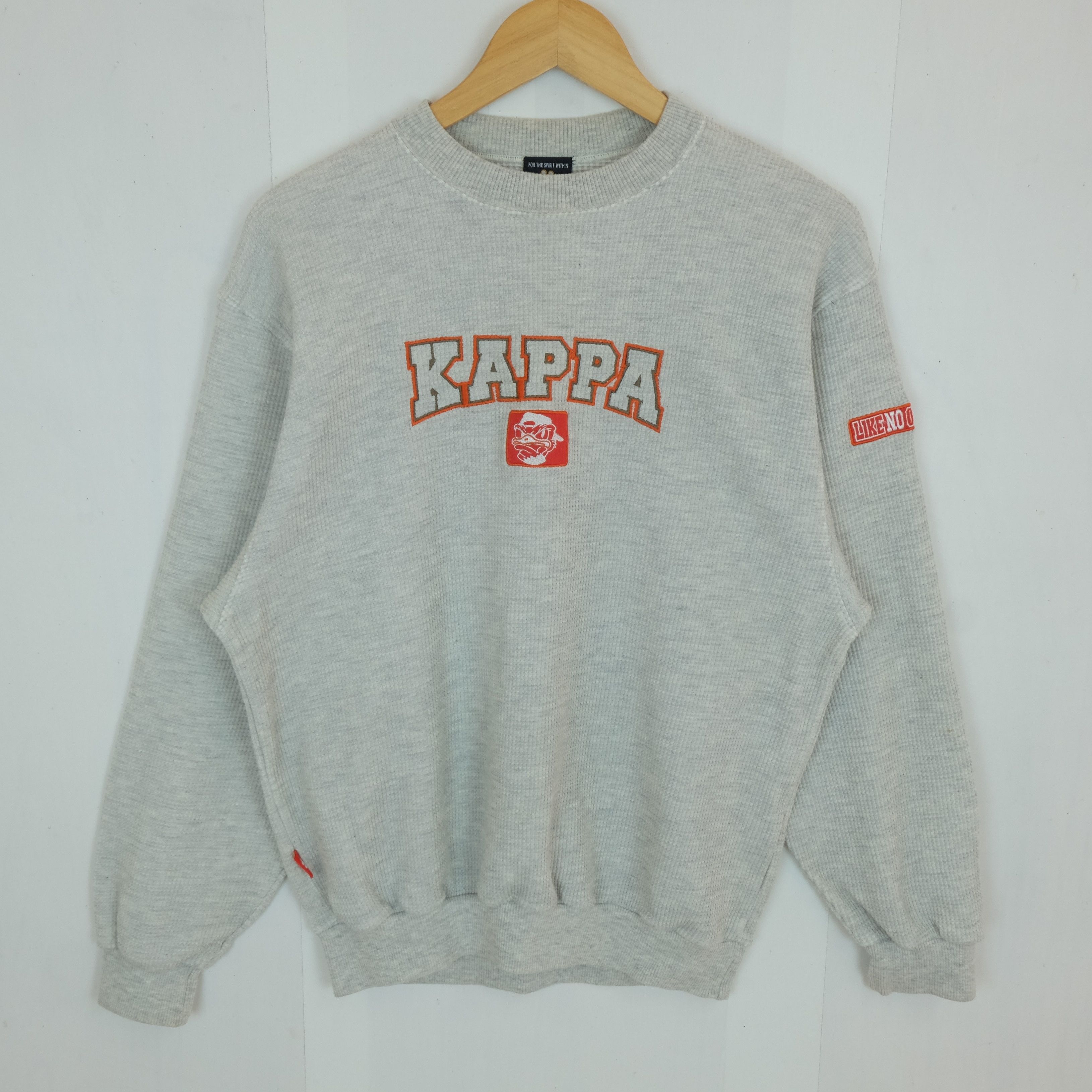 Kappa Vintage 90's KAPPA Big Logo Spell Out Jumper Sweatshirt Size US L / EU 52-54 / 3 - 2 Thumbnail