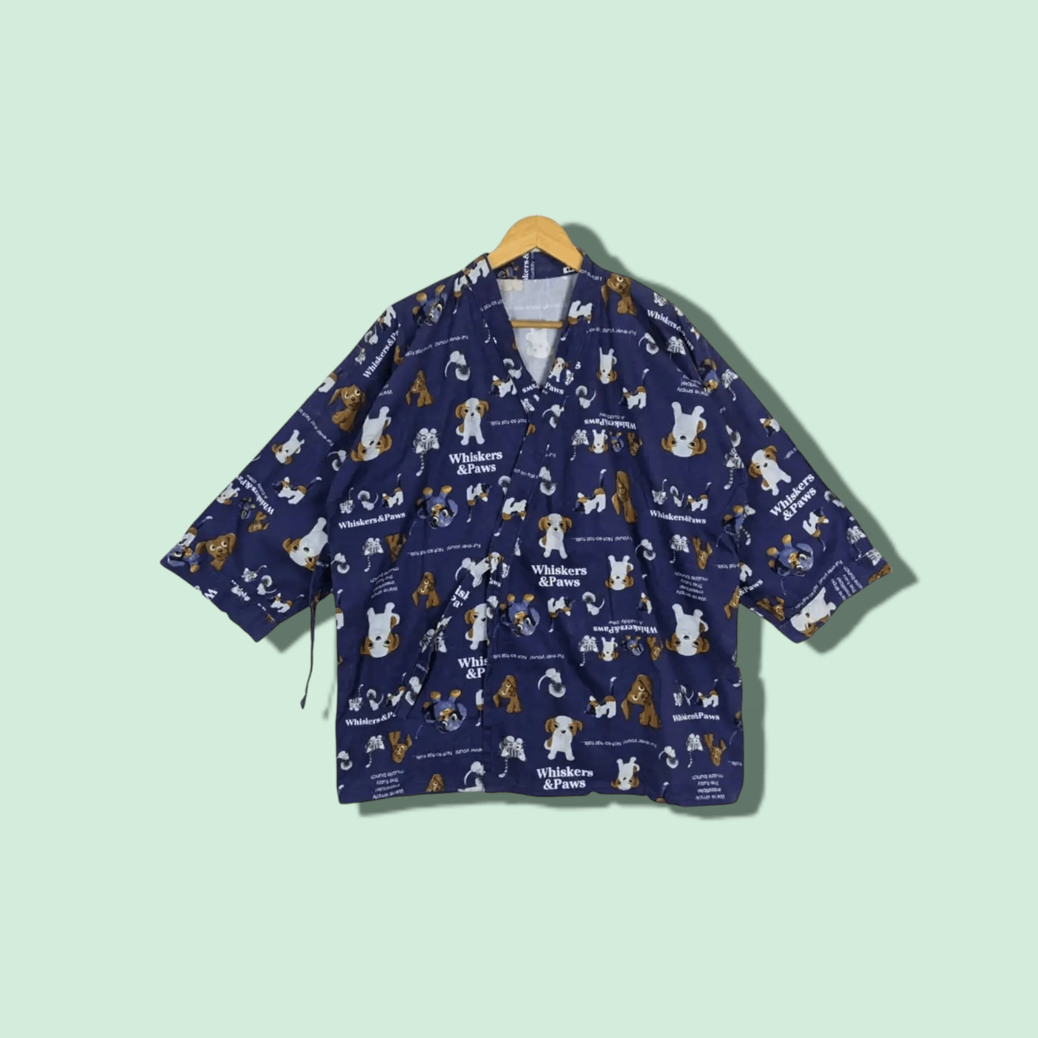 Japanese Brand JAPAN All Over Print Monogram Whiskas & Paws Kimono Size US M / EU 48-50 / 2 - 1 Thumbnail