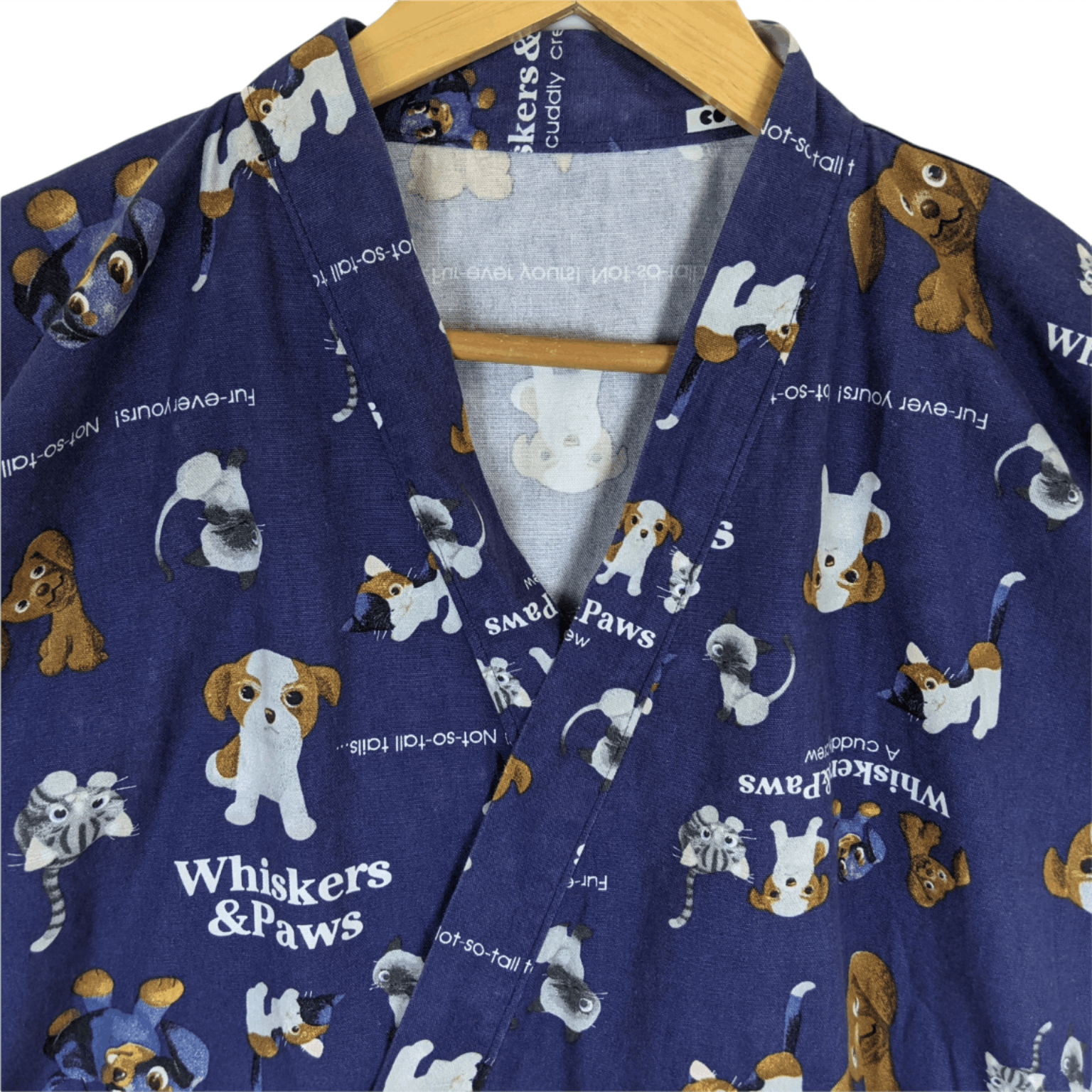 Japanese Brand JAPAN All Over Print Monogram Whiskas & Paws Kimono Size US M / EU 48-50 / 2 - 4 Thumbnail