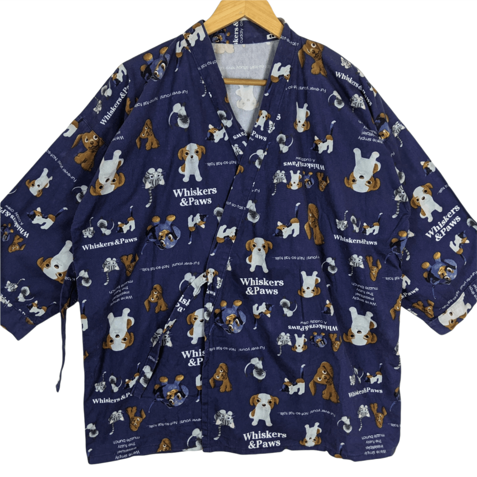 Japanese Brand JAPAN All Over Print Monogram Whiskas & Paws Kimono Size US M / EU 48-50 / 2 - 2 Thumbnail