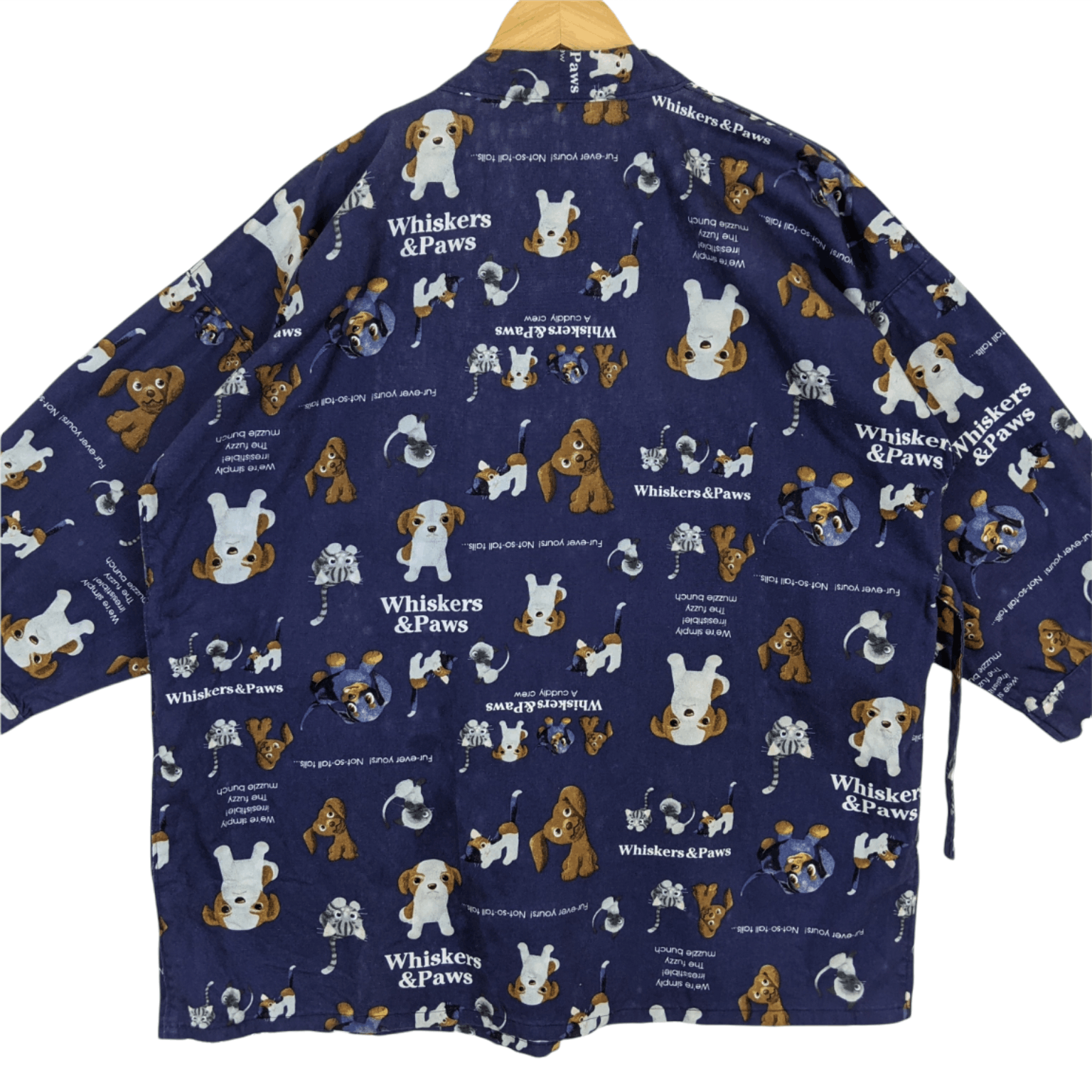 Japanese Brand JAPAN All Over Print Monogram Whiskas & Paws Kimono Size US M / EU 48-50 / 2 - 7 Thumbnail