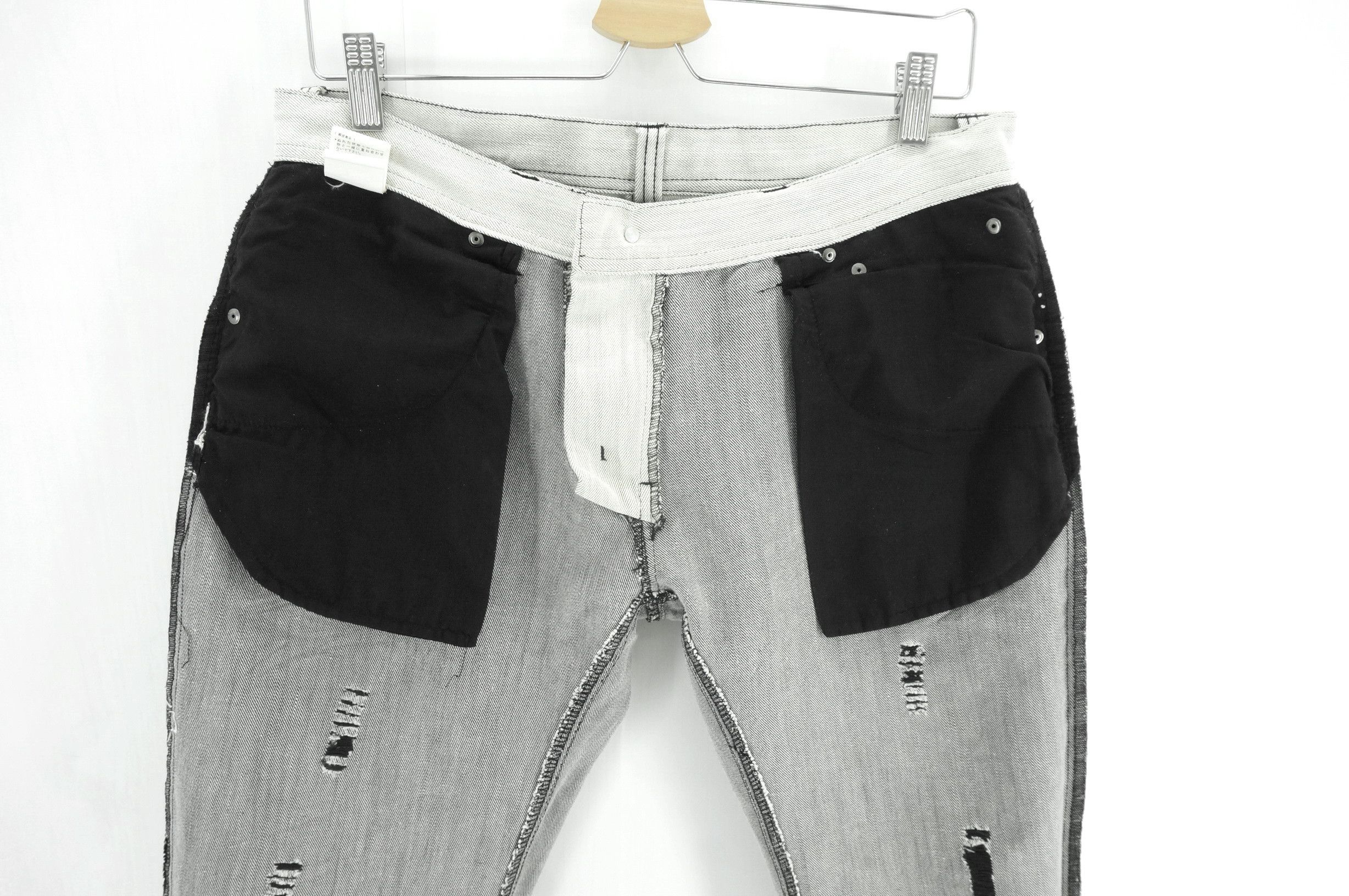 Japanese Brand Vintage! IN THE ATTIC Distressed Worn Low Rise Jeans Size US 31 - 24 Thumbnail
