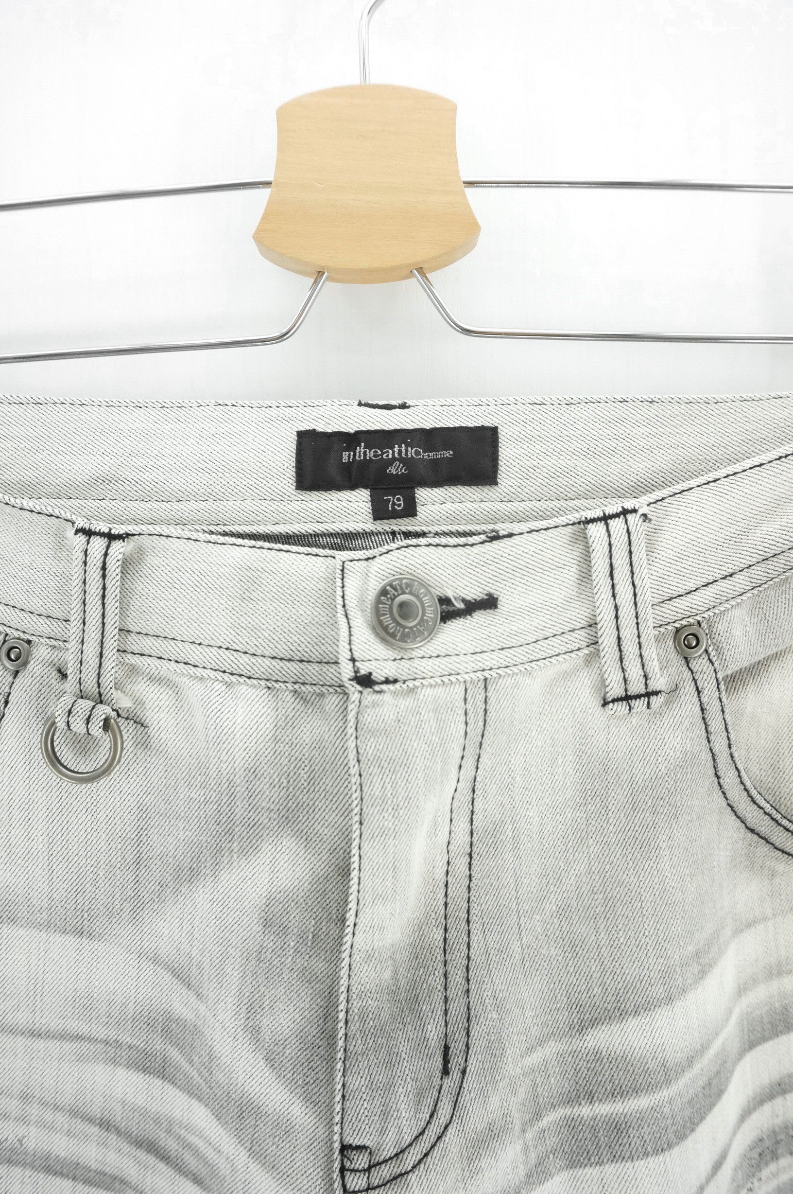 Japanese Brand Vintage! IN THE ATTIC Distressed Worn Low Rise Jeans Size US 31 - 6 Thumbnail