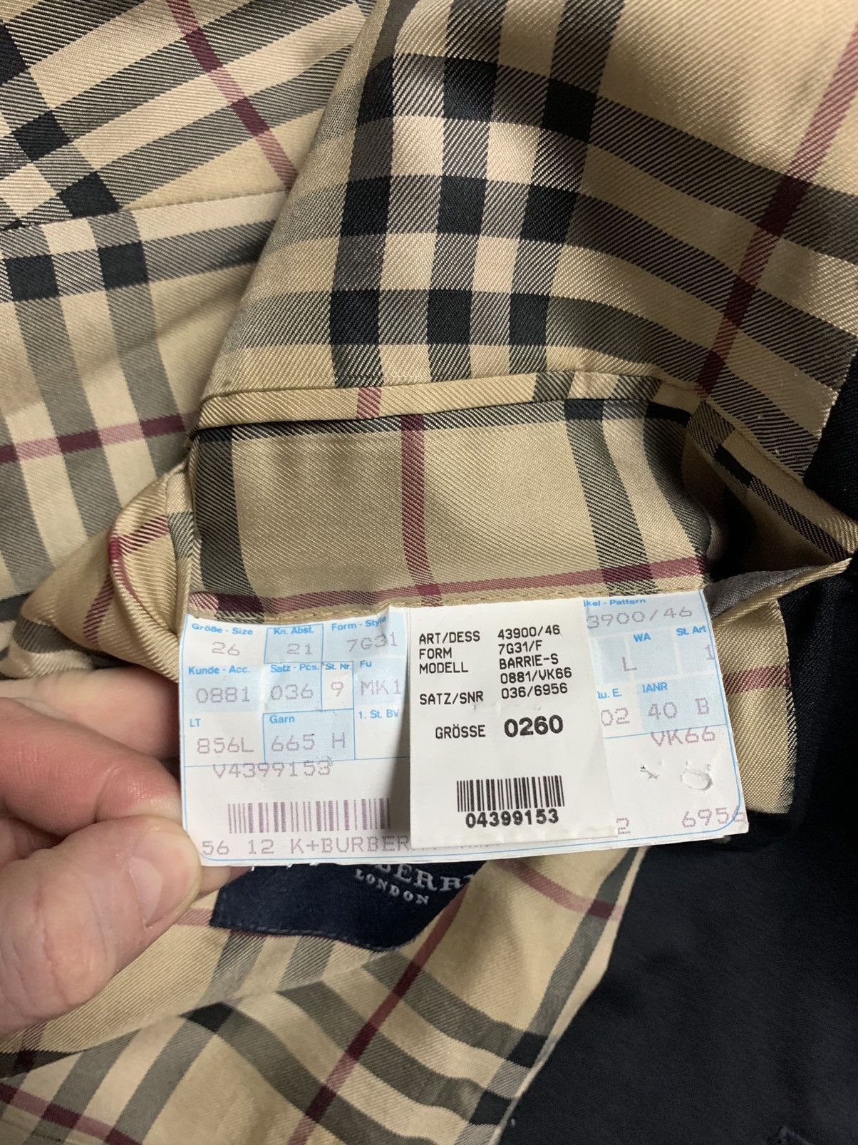 Burberry × Vintage Vintage Burberry jacket plaid size S Size 40S - 7 Thumbnail